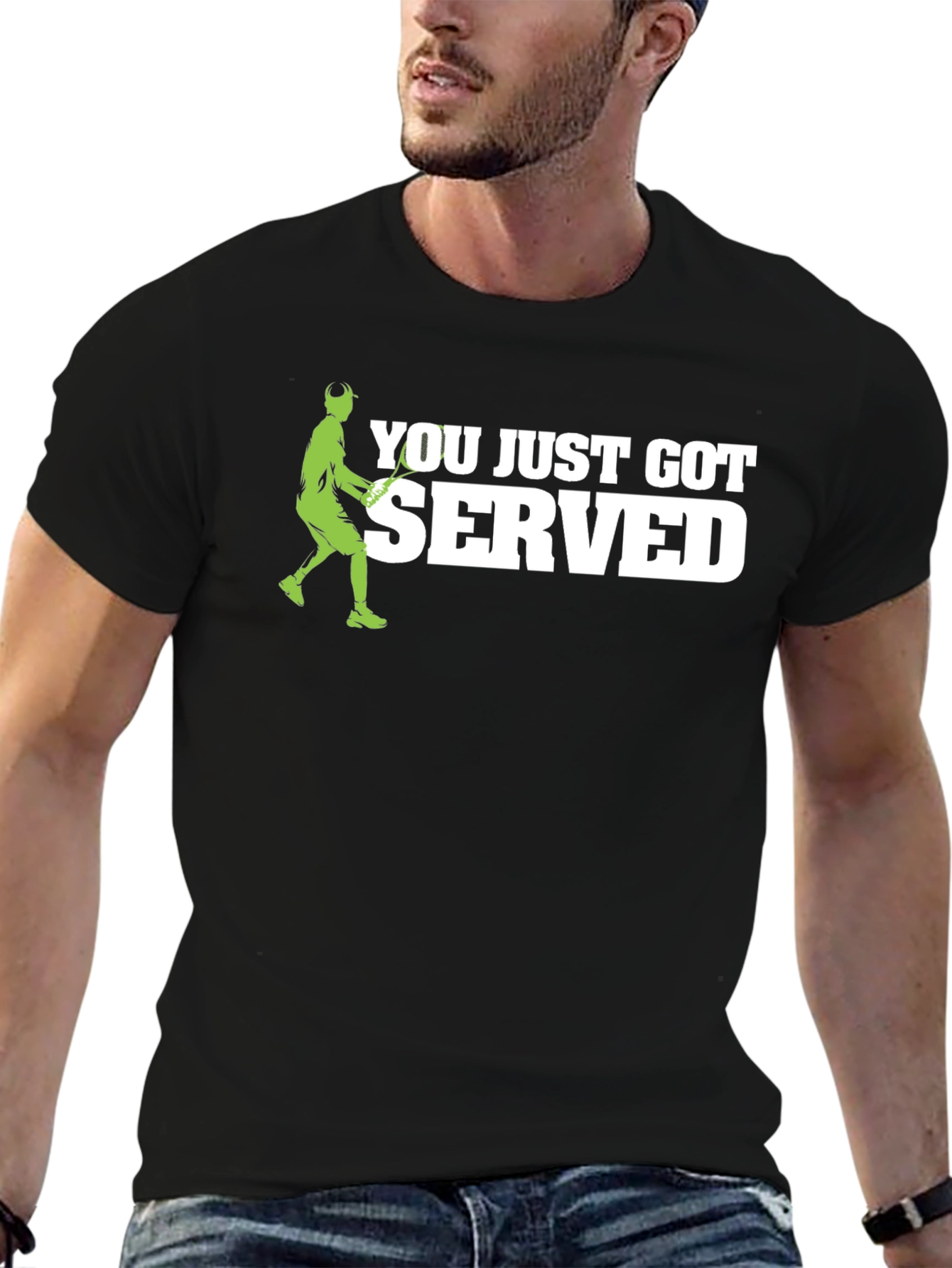 You Just Got Served! Tennis Graphic T-Shirt