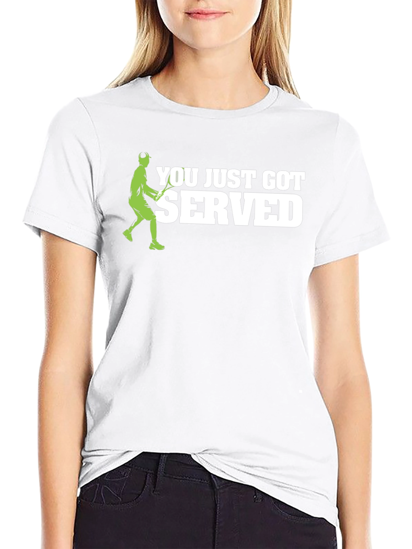 You Just Got Served! Tennis Graphic T-Shirt