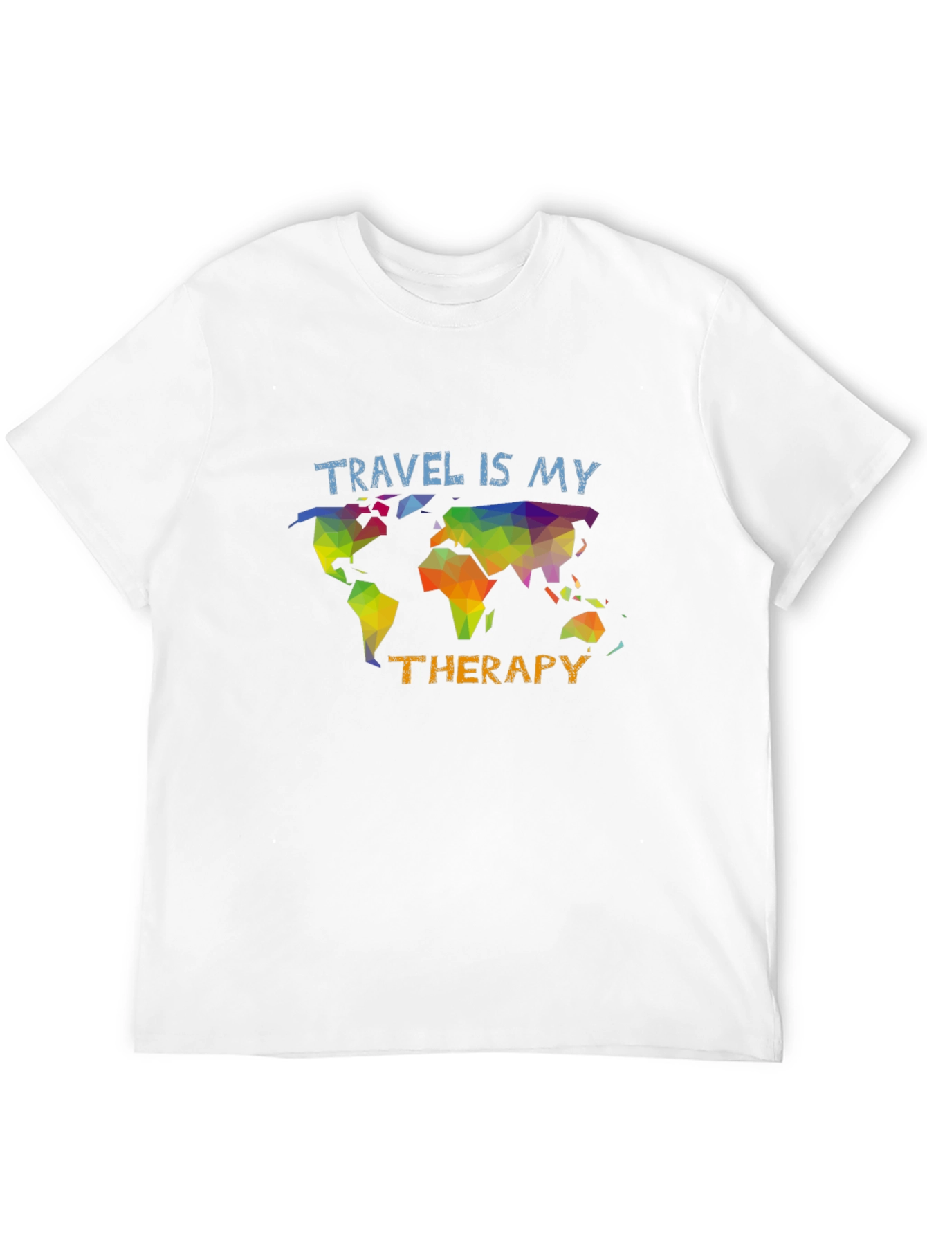 Travel is my Therapy T-Shirt - Black Graphic Tee
