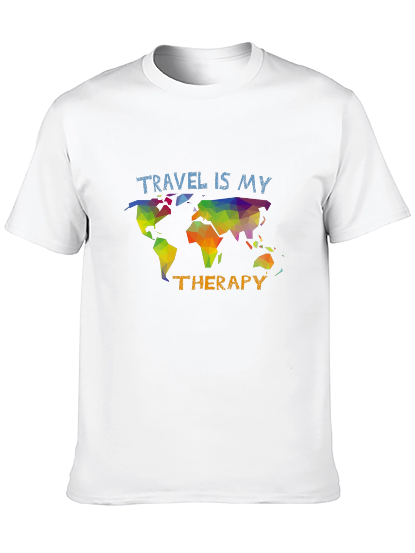 Travel is my Therapy T-Shirt - Black Graphic Tee
