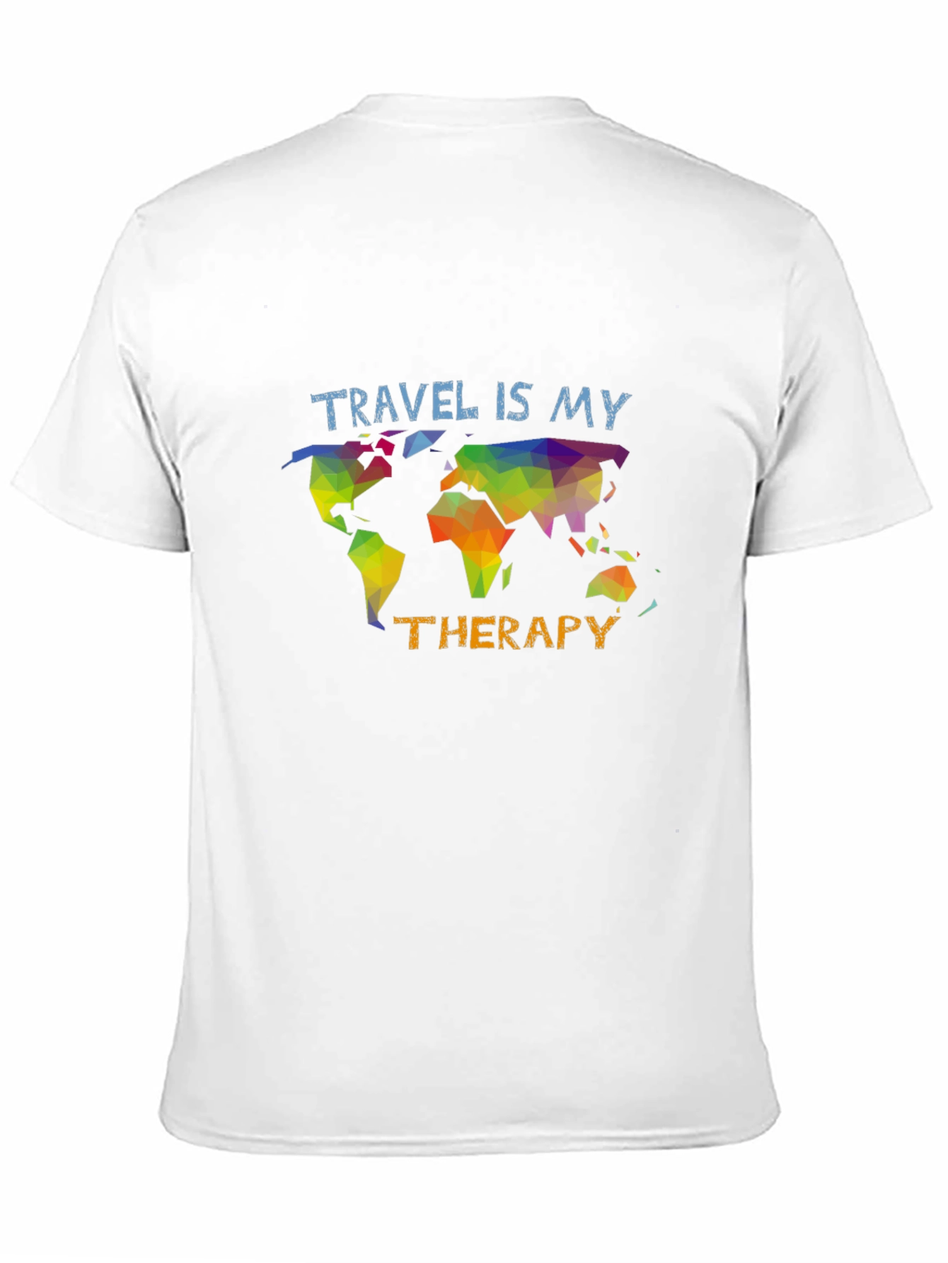 Travel is my Therapy T-Shirt - Black Graphic Tee