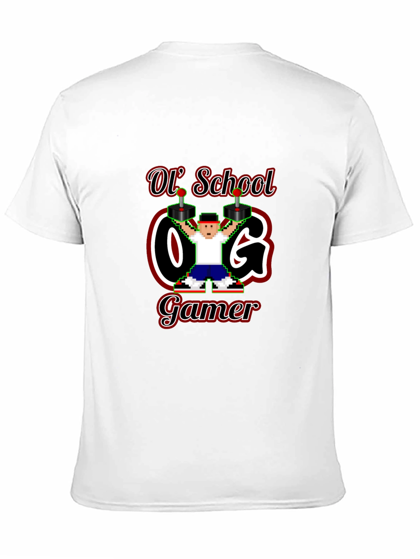 Retro Ol School O.G. Gamer Black T-Shirt