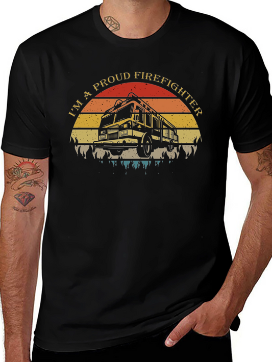 Proud Firefighter Graphic Tee
