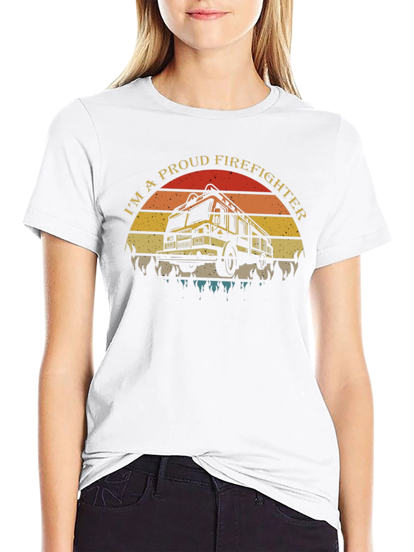 Proud Firefighter Graphic Tee