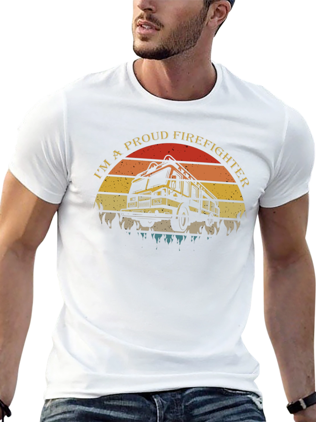 Proud Firefighter Graphic Tee