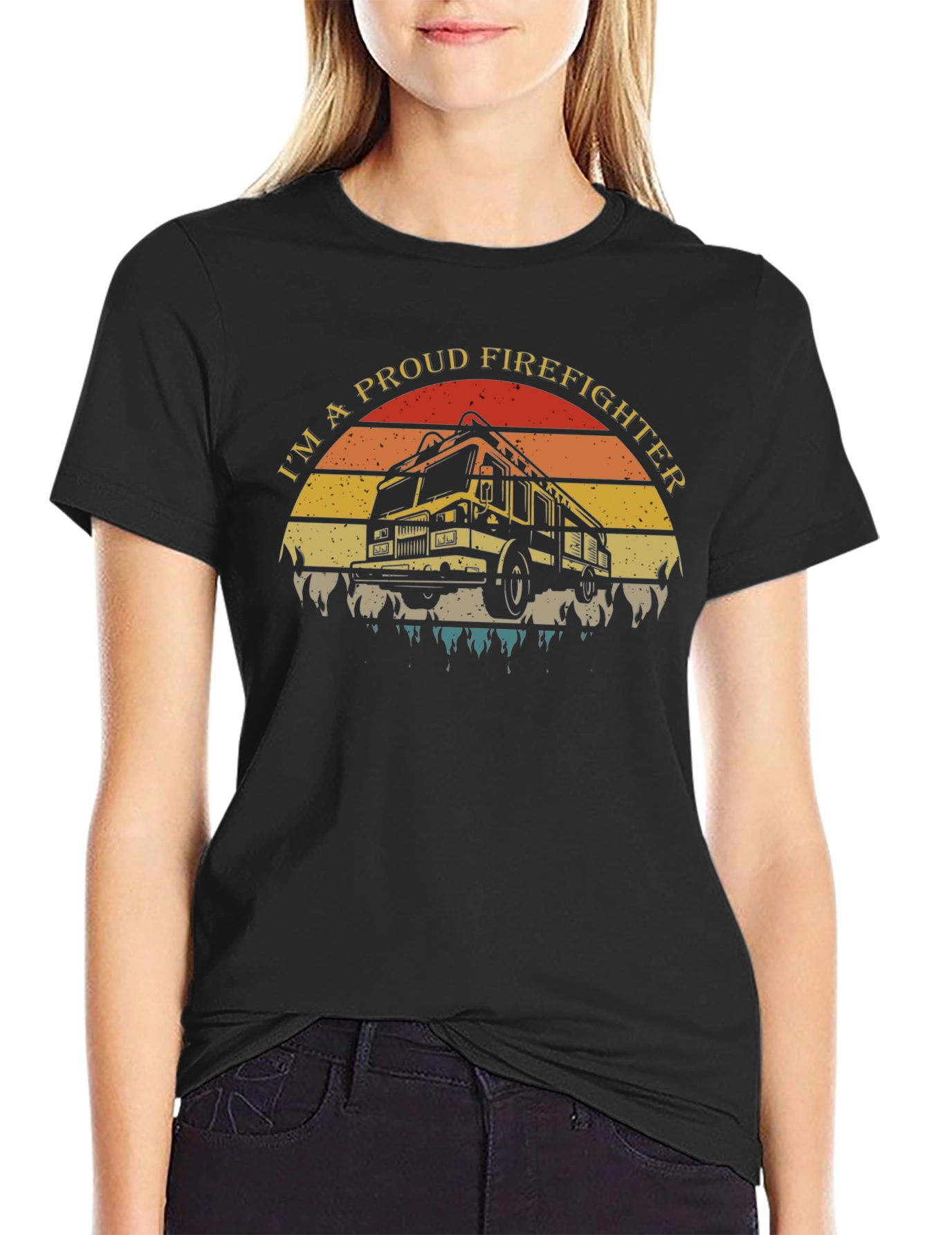 Proud Firefighter Graphic Tee