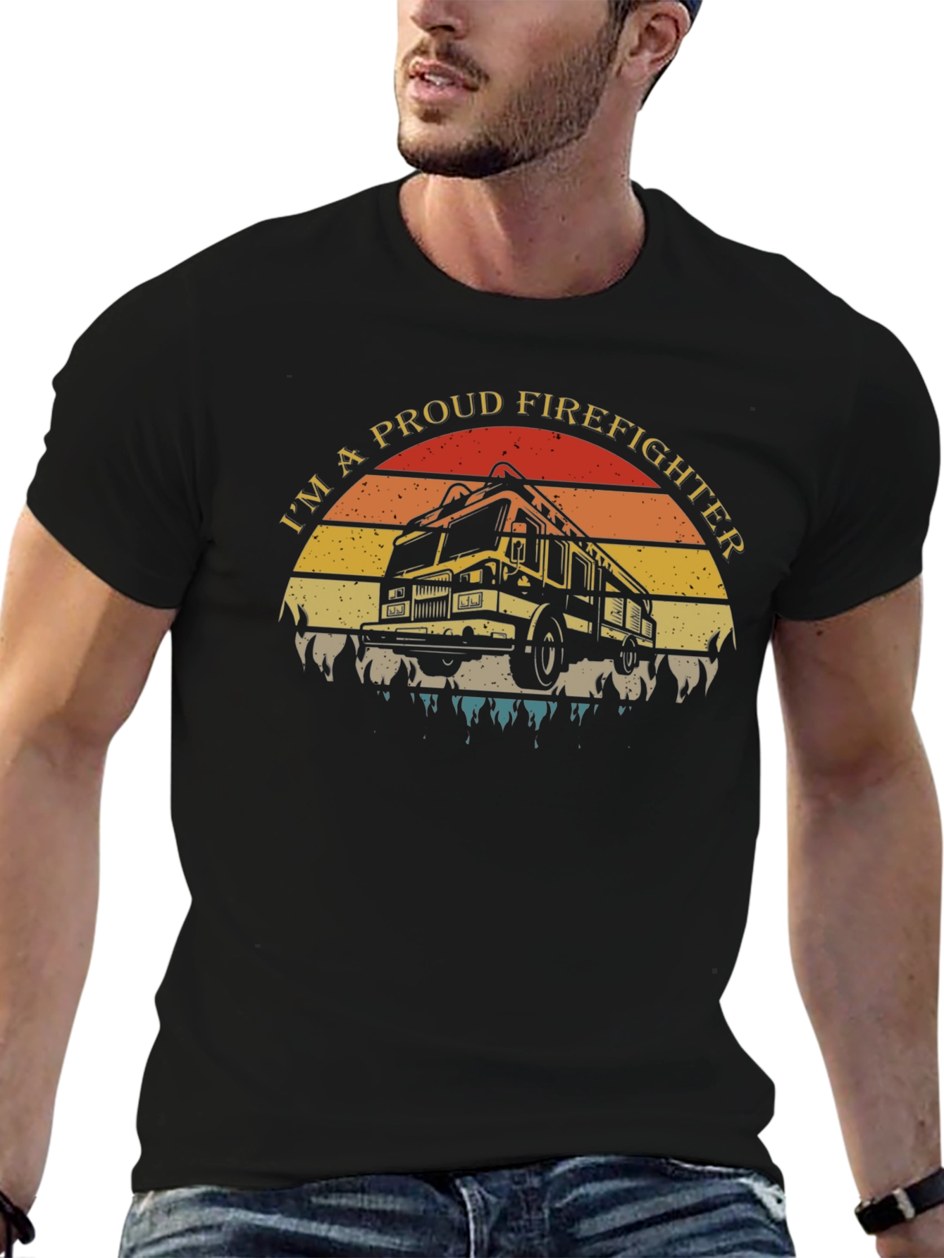 Proud Firefighter Graphic Tee