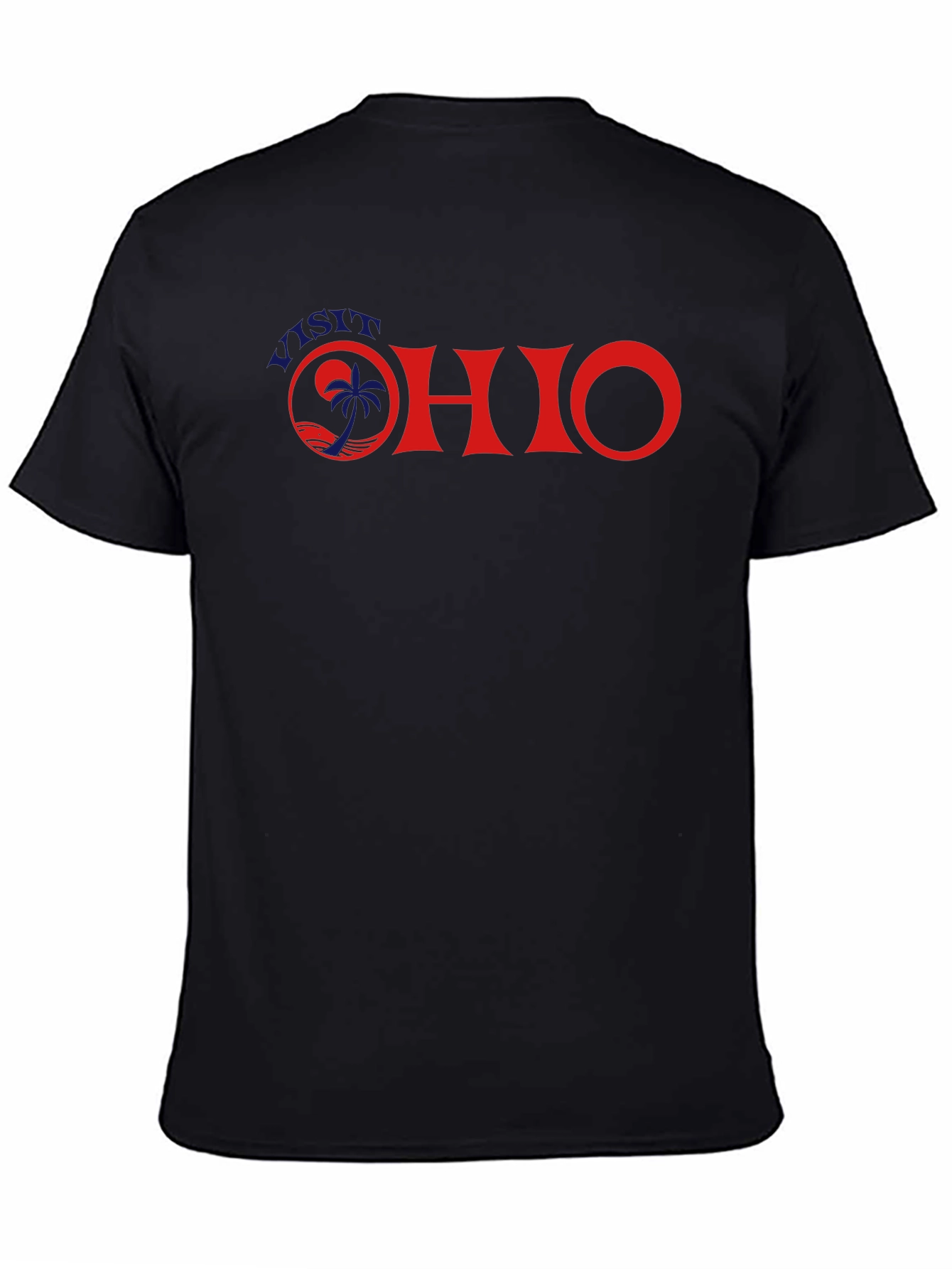 Visit Ohio Graphic Tee - Black Cotton T-Shirt