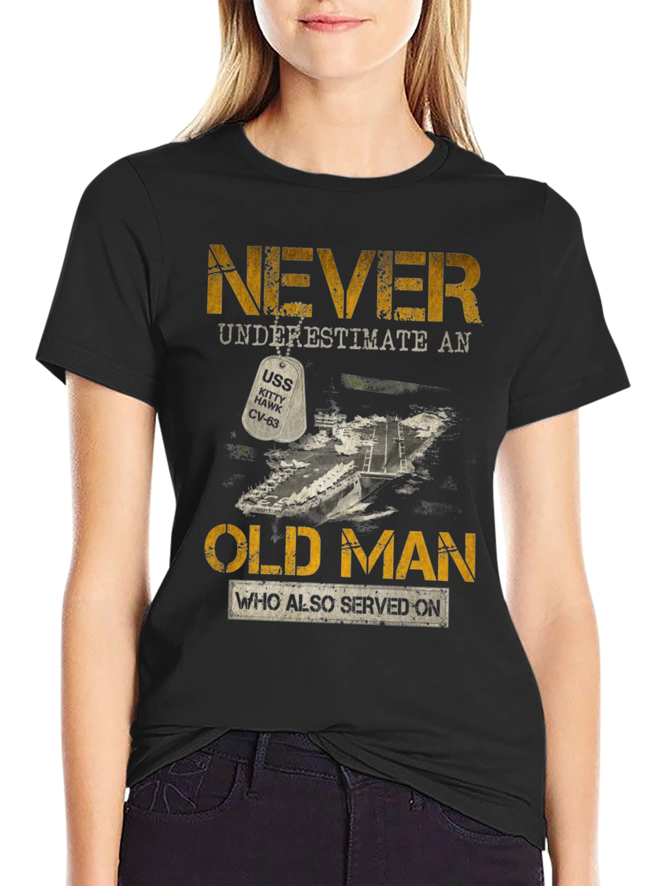 Never Underestimate an Old Man T-Shirt