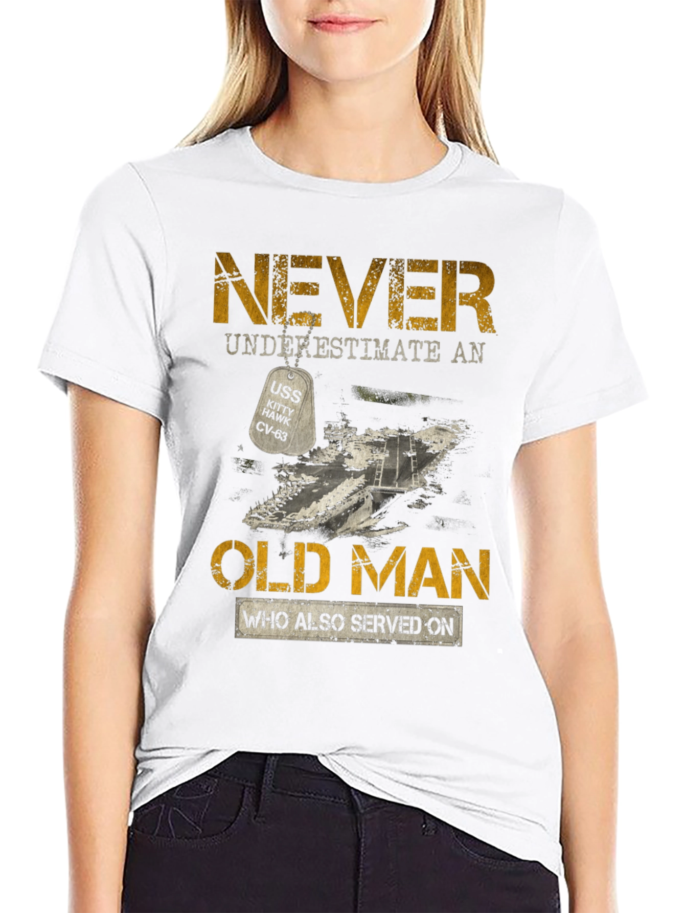 Never Underestimate an Old Man T-Shirt