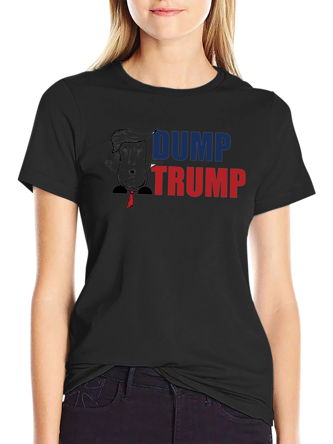 Dump Trump Graphic Print T-Shirt - Anti-Political Tee