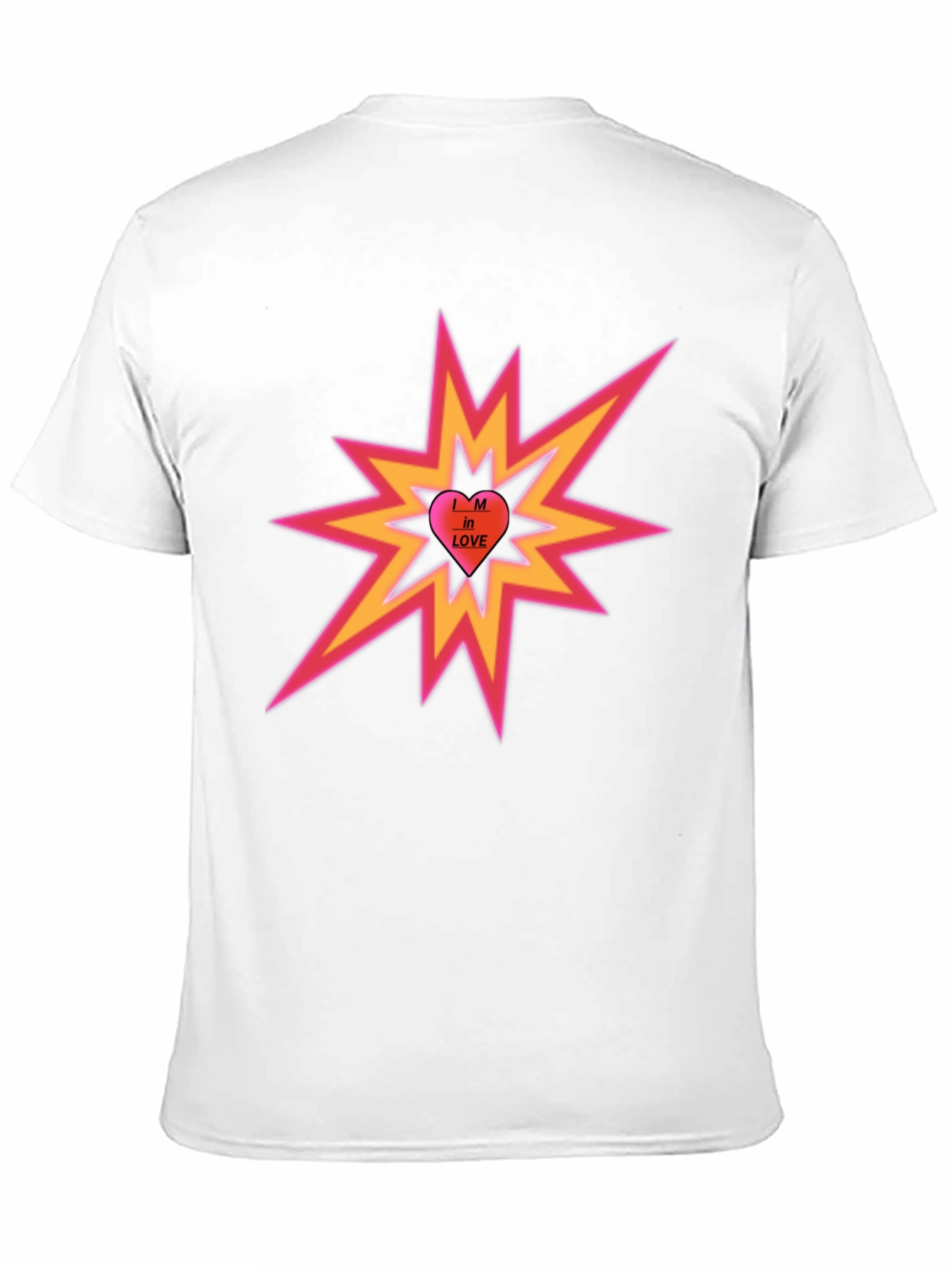 Im in Love Heart Explosion Black T-Shirt