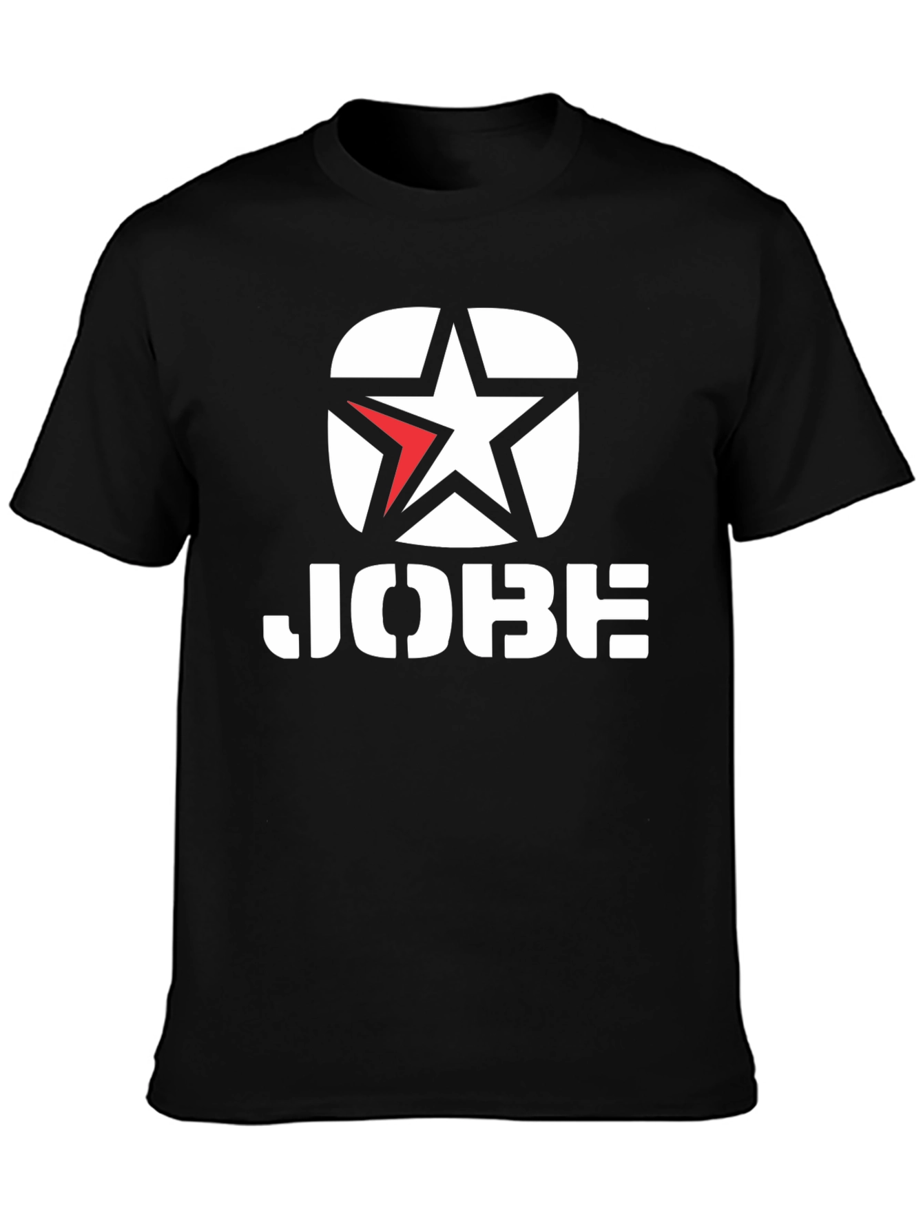 JOBE Black T-Shirt with Star Logo