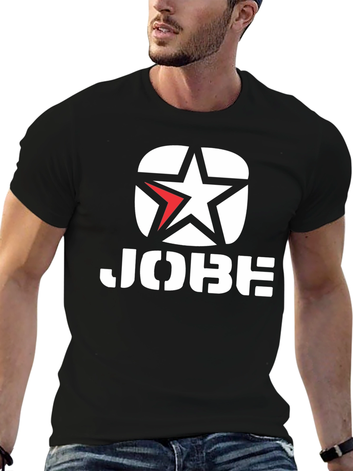 JOBE Black T-Shirt with Star Logo