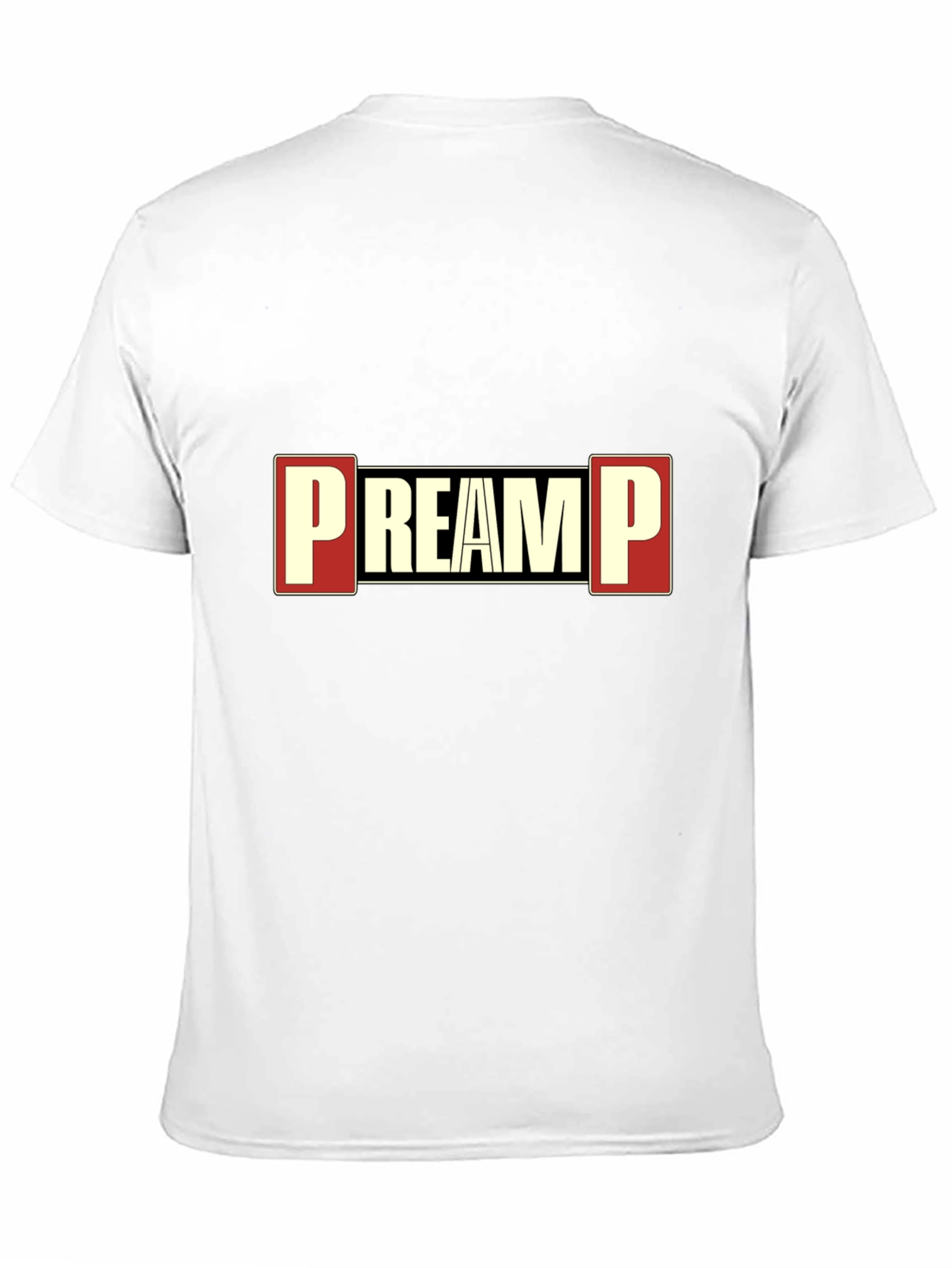 PREAMP Graphic Tee - Black Cotton Blend T-Shirt