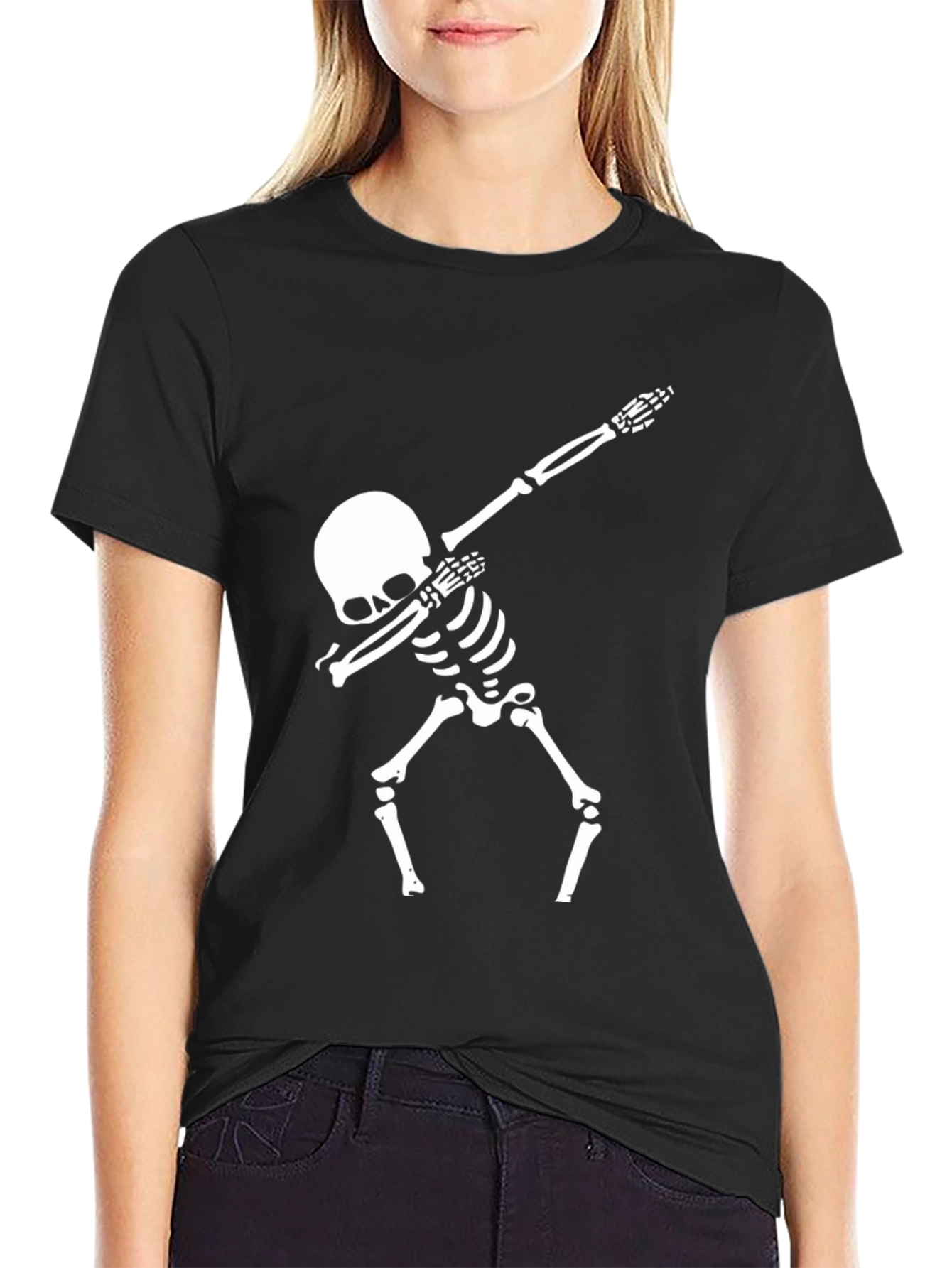 Skeleton Dabbing Black T-Shirt
