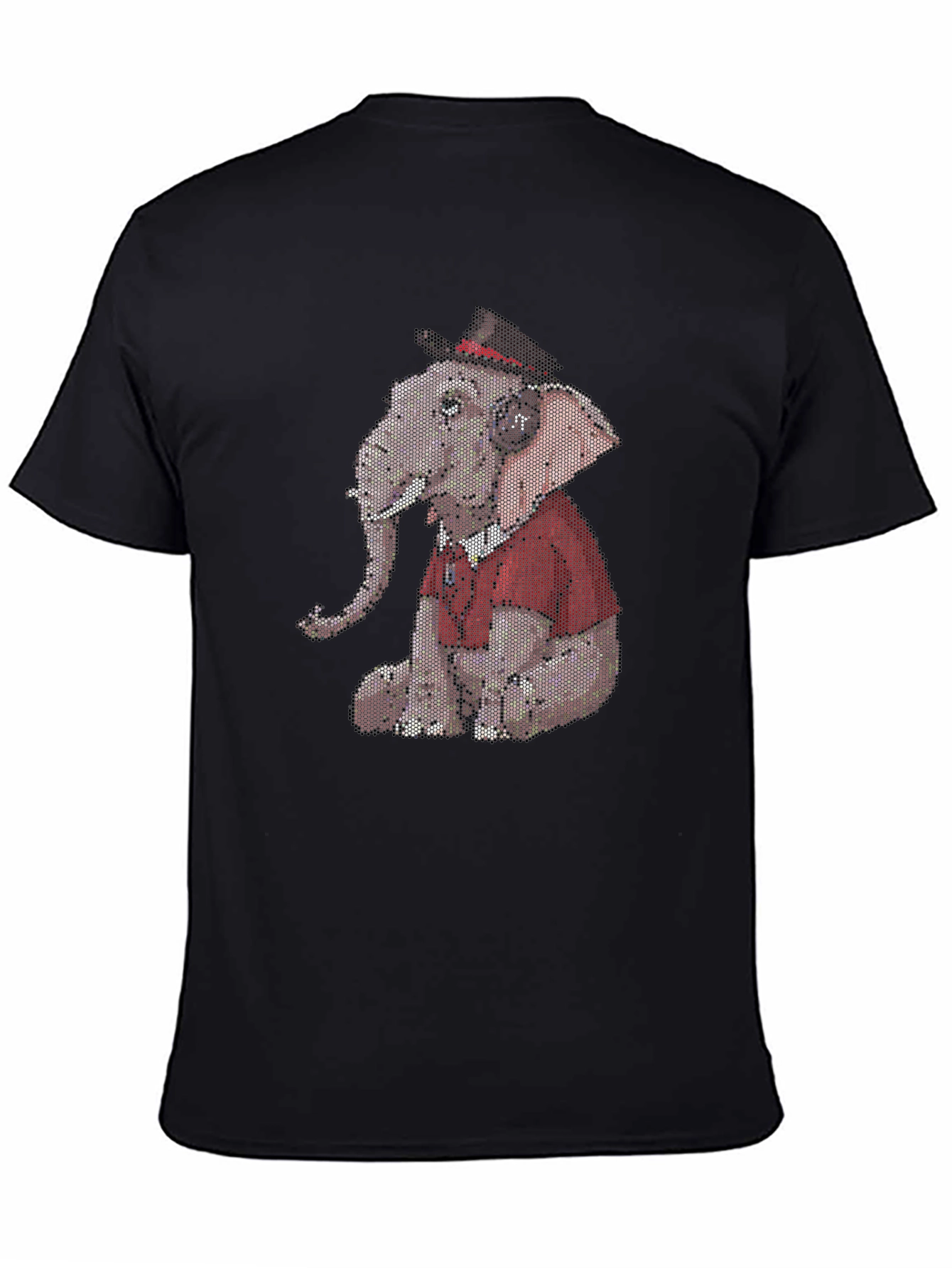 Elephant with Hat Graphic Print Tee