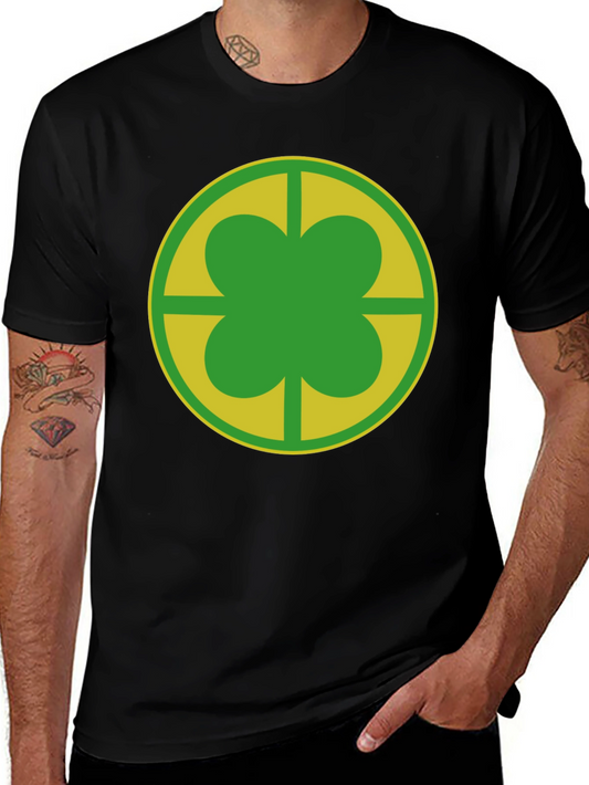 Clover Leaf Graphic Tee - Lucky Charm Design
