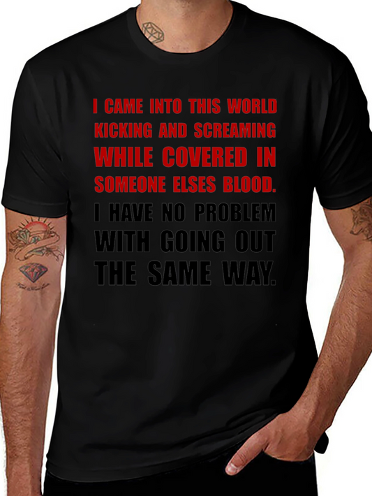 Edgy Graphic T-Shirt - Kicking & Screaming