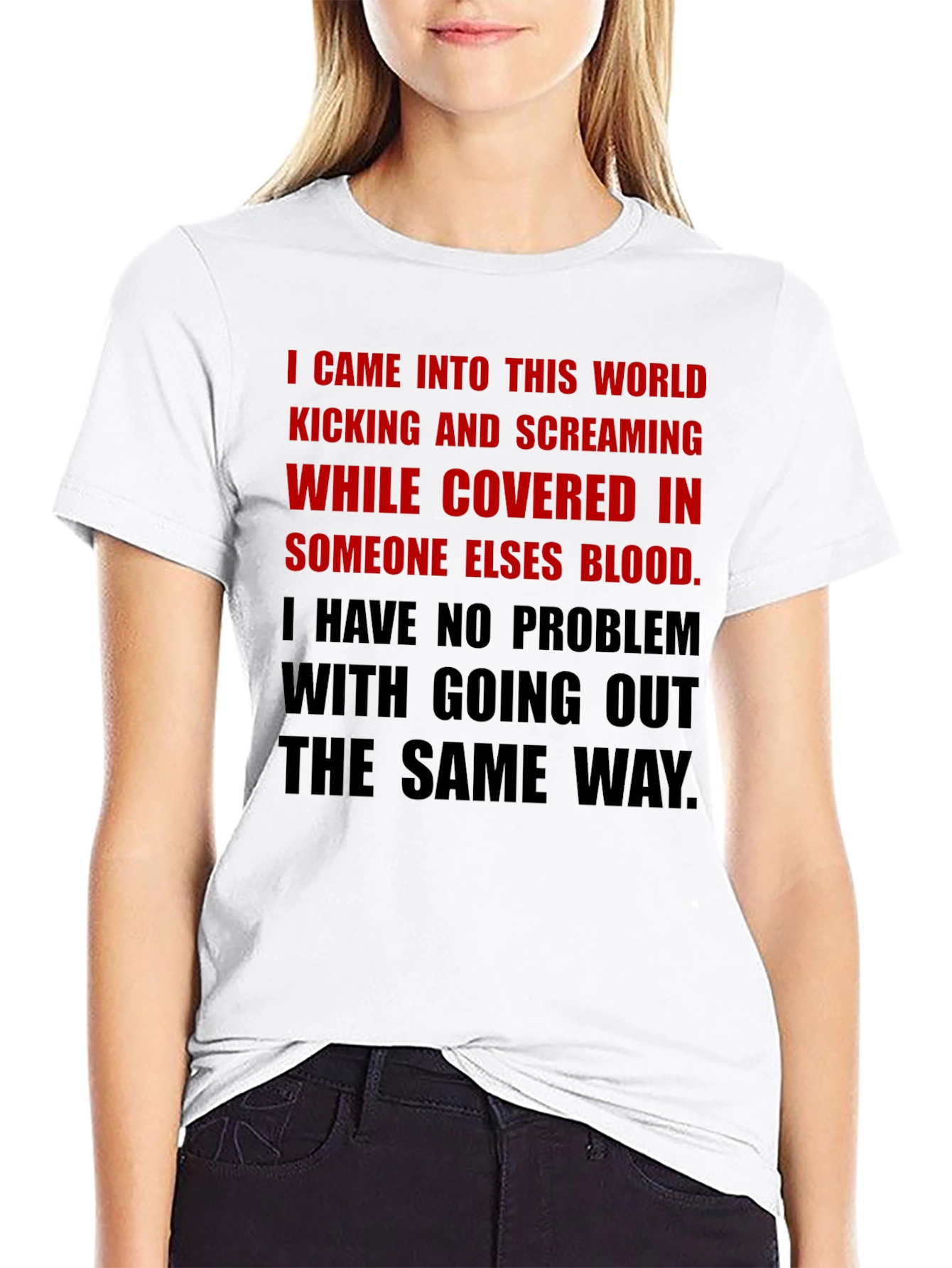 Edgy Graphic T-Shirt - Kicking & Screaming