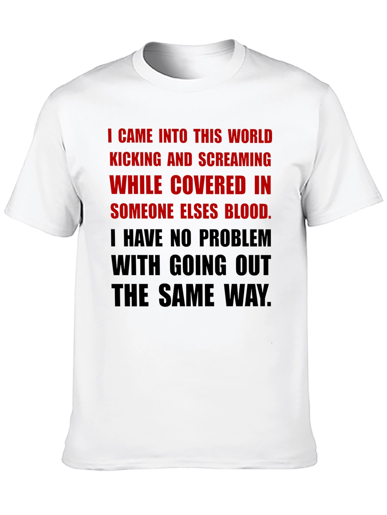 Edgy Graphic T-Shirt - Kicking & Screaming