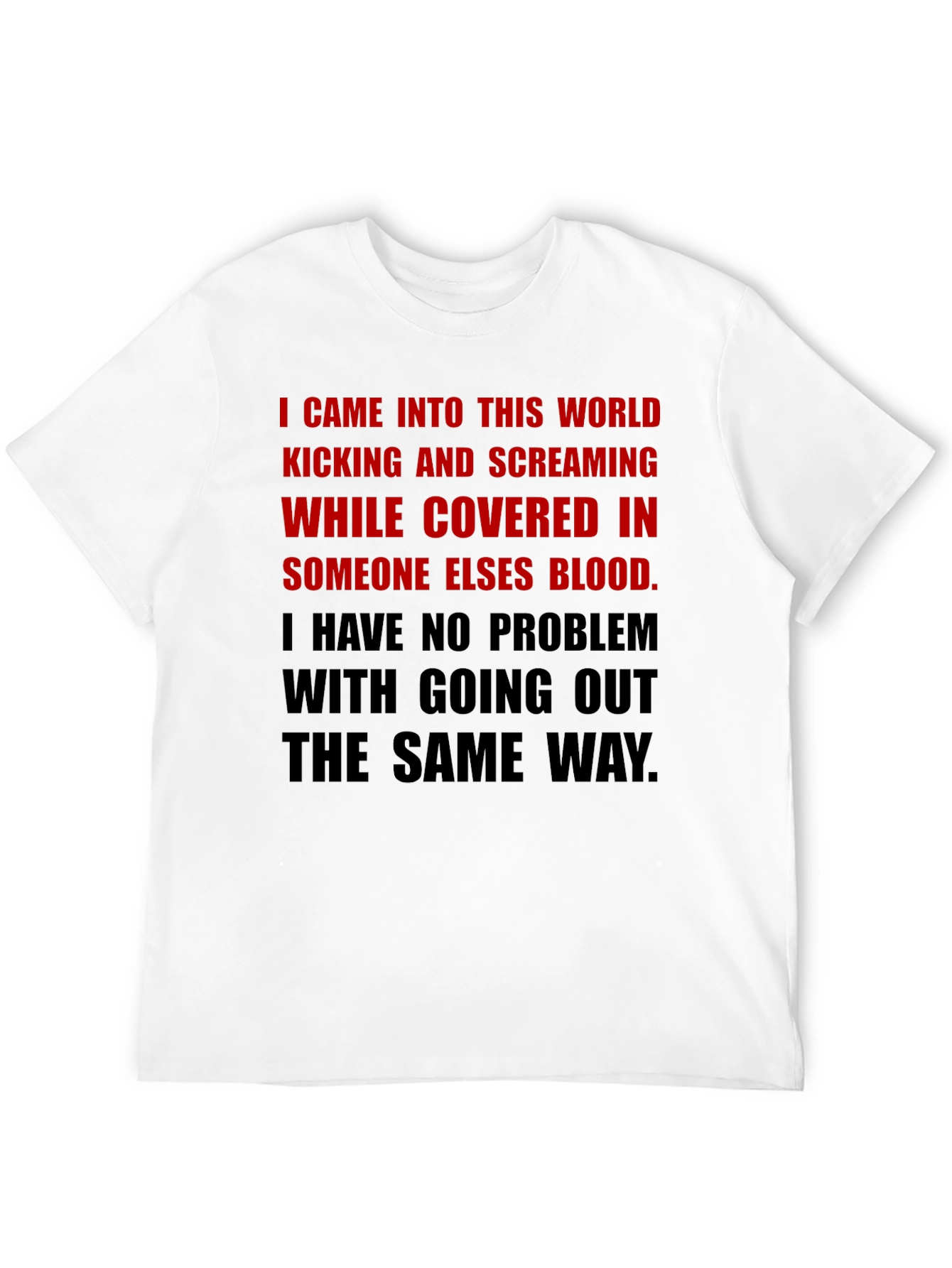 Edgy Graphic T-Shirt - Kicking & Screaming