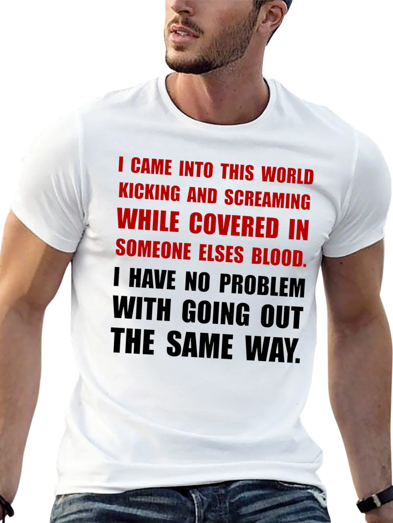 Edgy Graphic T-Shirt - Kicking & Screaming