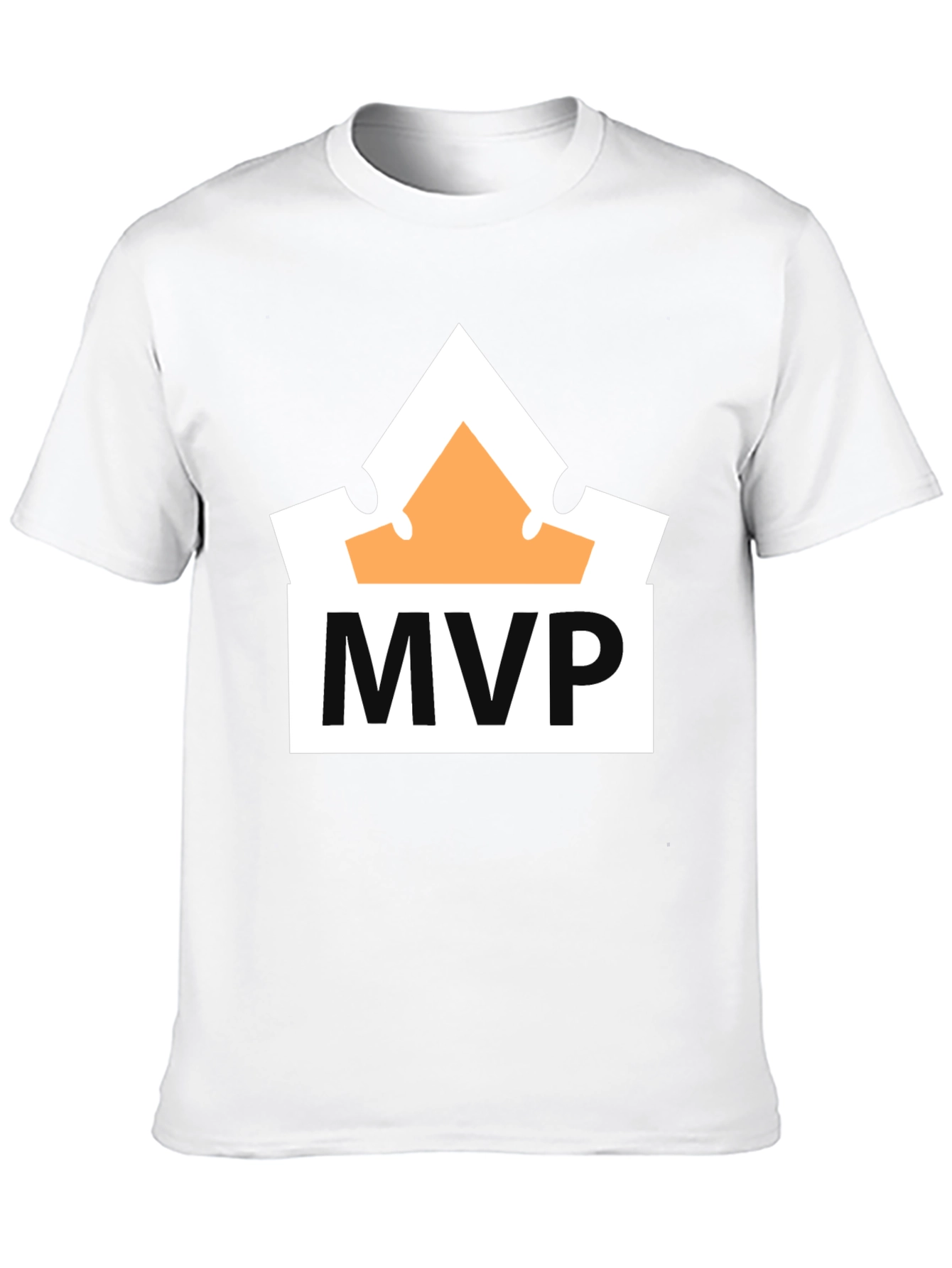MVP Crown Graphic Tee - Black Cotton T-Shirt
