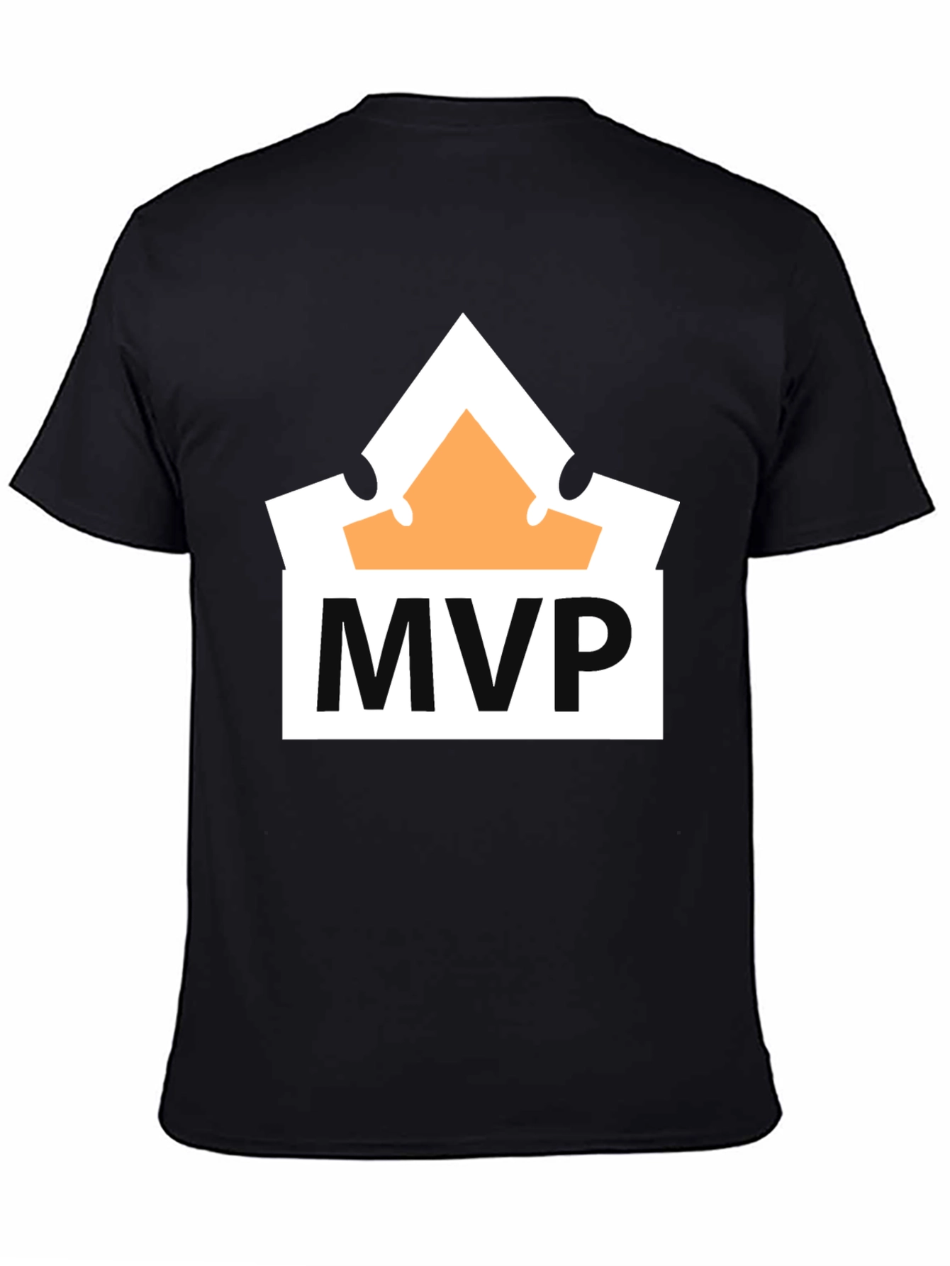 MVP Crown Graphic Tee - Black Cotton T-Shirt