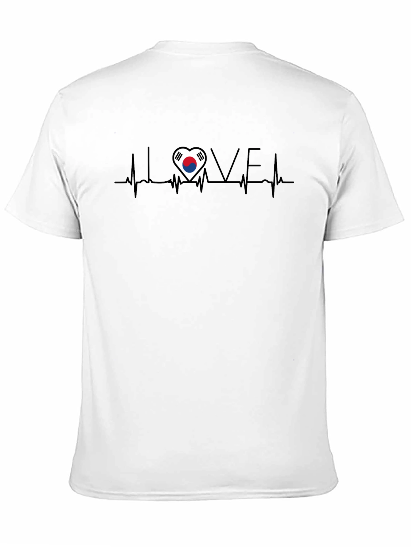 Love South Korea Heartbeat T-Shirt