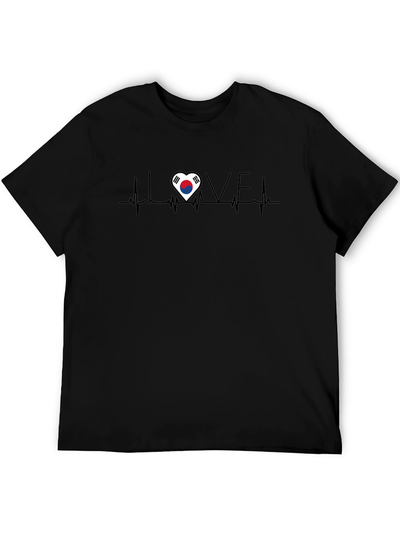 Love South Korea Heartbeat T-Shirt