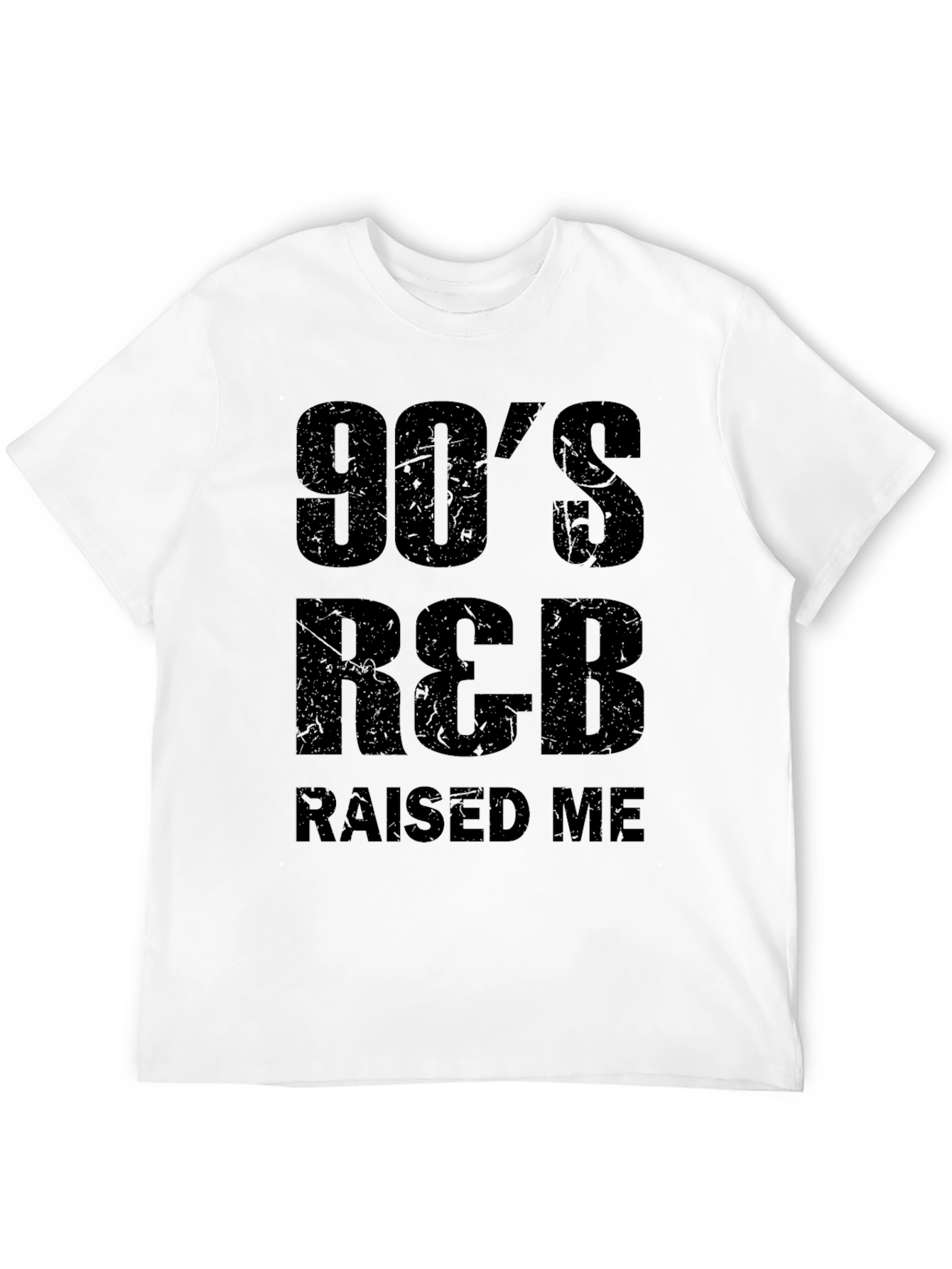 90s R&B Raised Me Black Graphic Tee