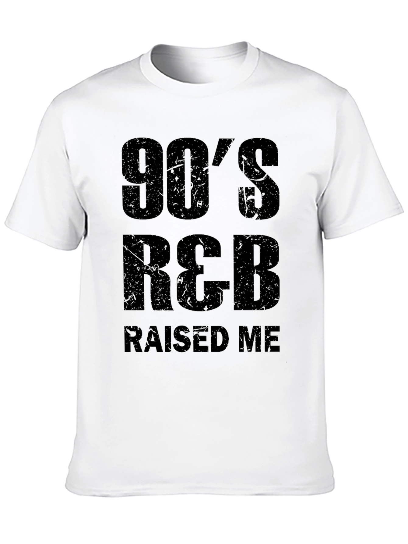 90s R&B Raised Me Black Graphic Tee