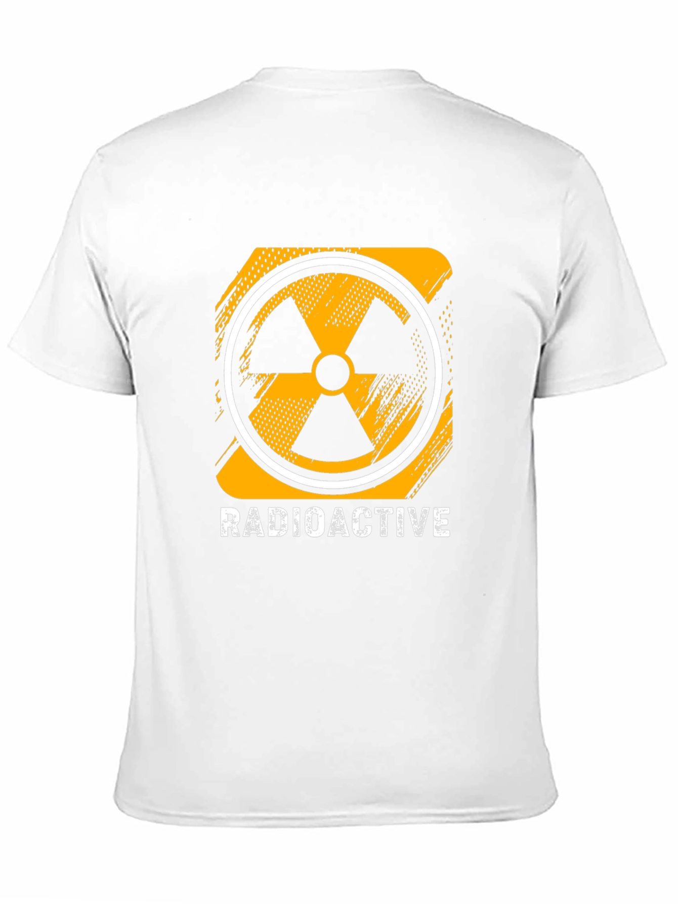 Radioactive Symbol Graphic Print Black T-Shirt