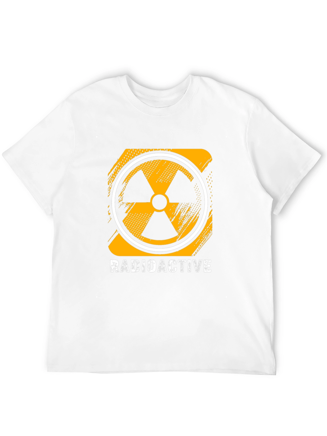 Radioactive Symbol Graphic Print Black T-Shirt
