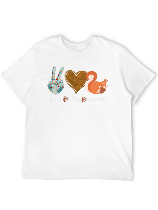 Peace Love Squirrel Graphic Tee