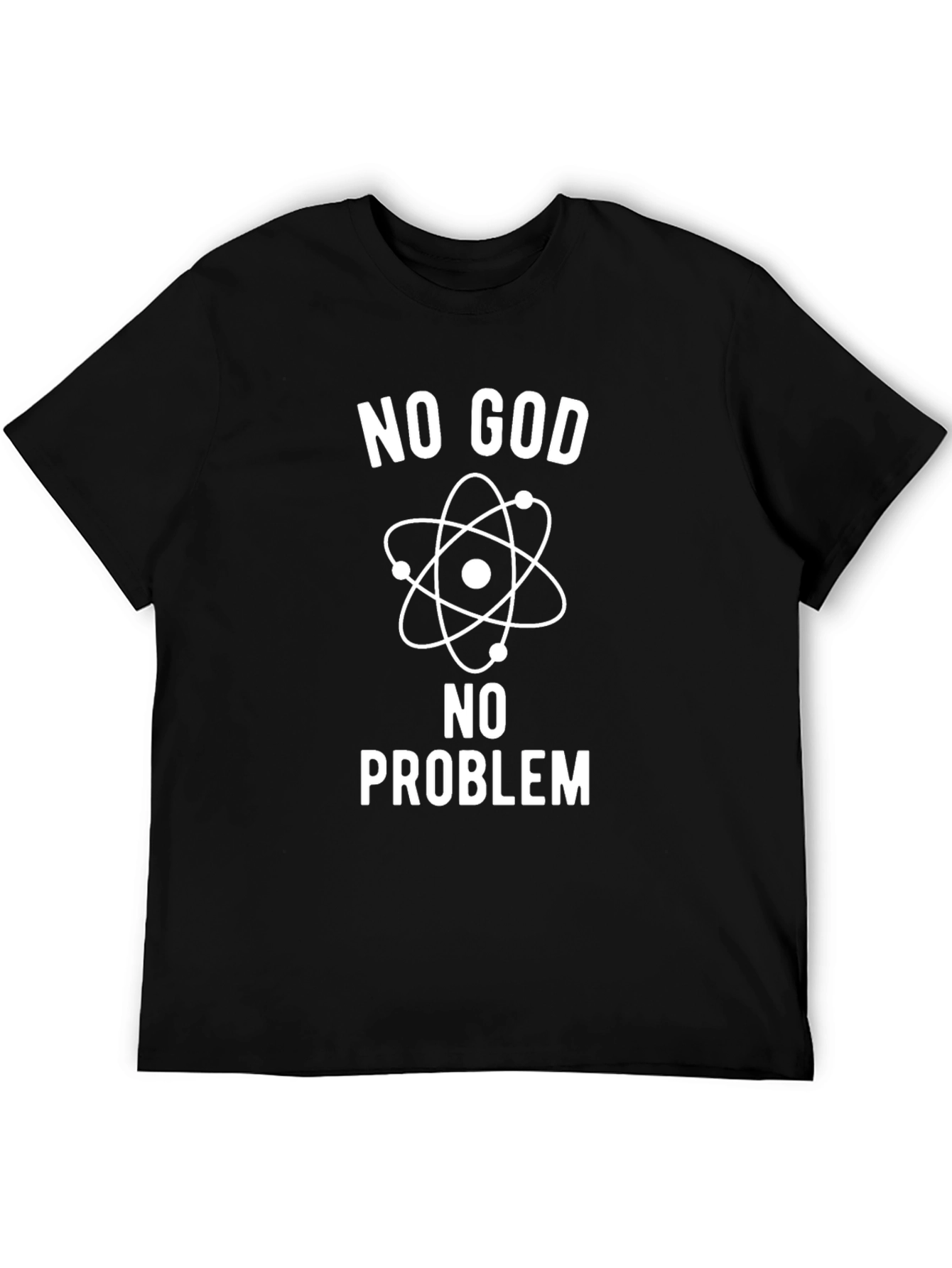 No God No Problem T-Shirt - Atheist Science Tee