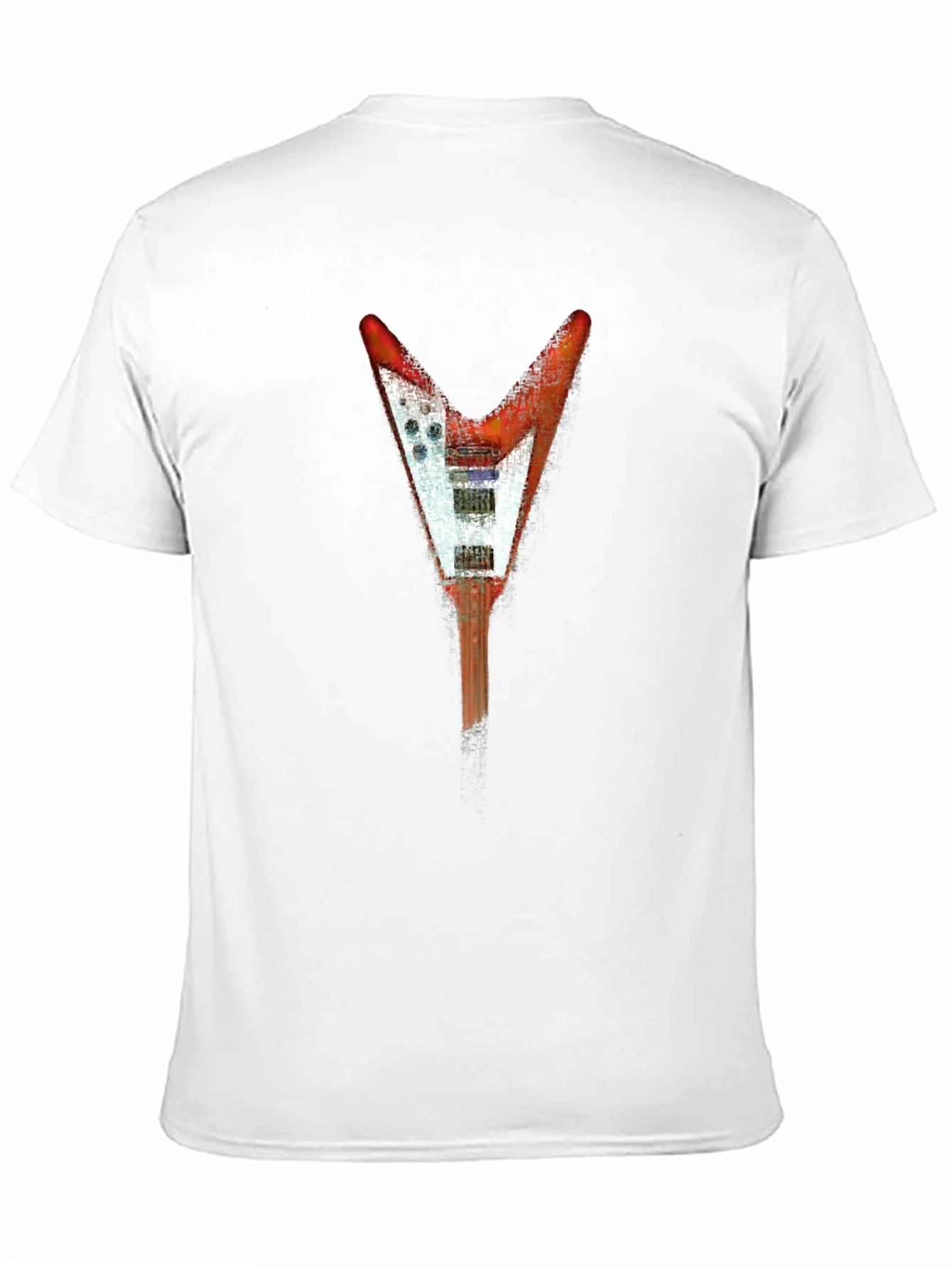 Flying V Guitar Graphic Tee - Rock Style