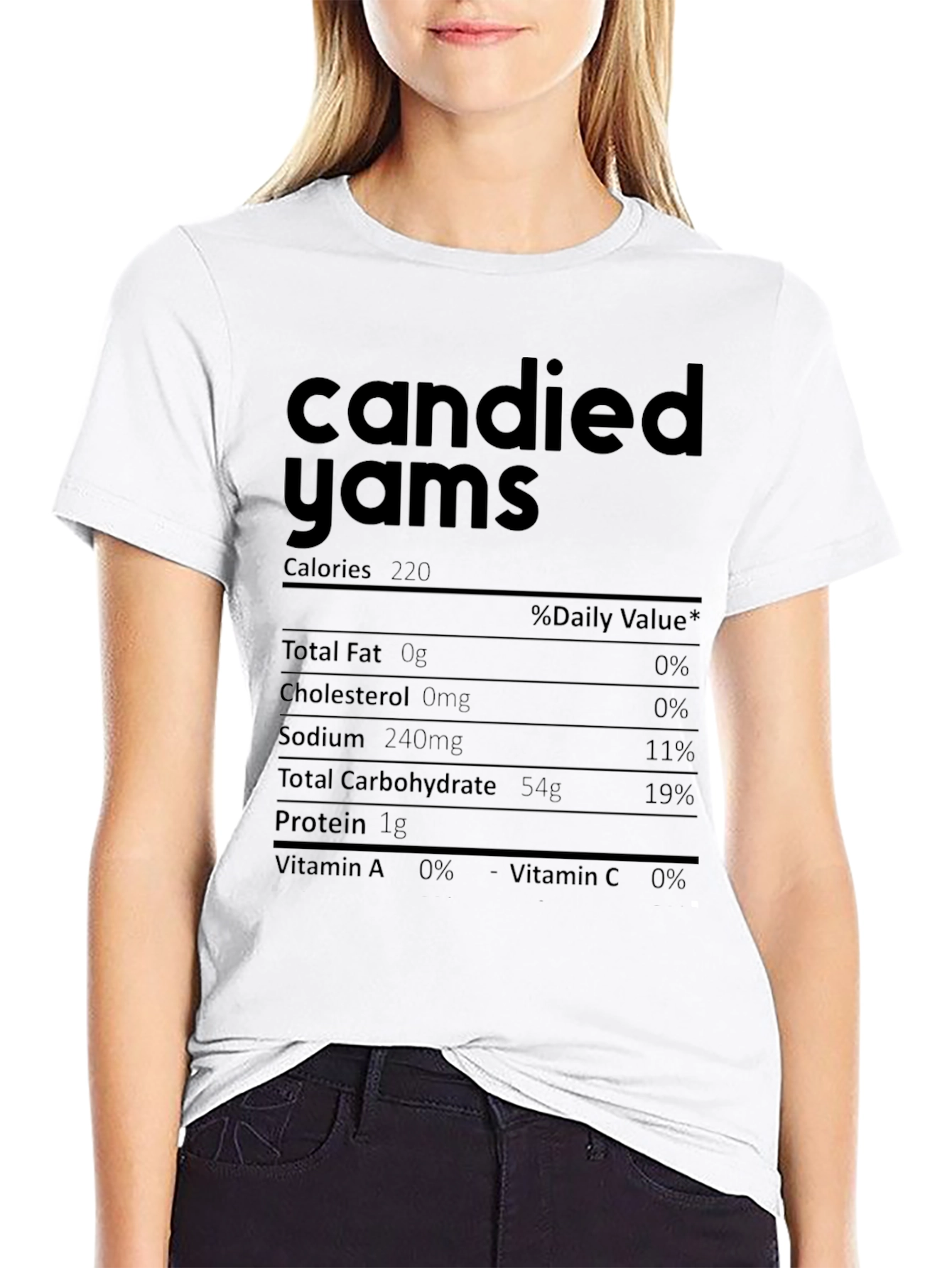 Candied Yams Nutrition Facts T-Shirt