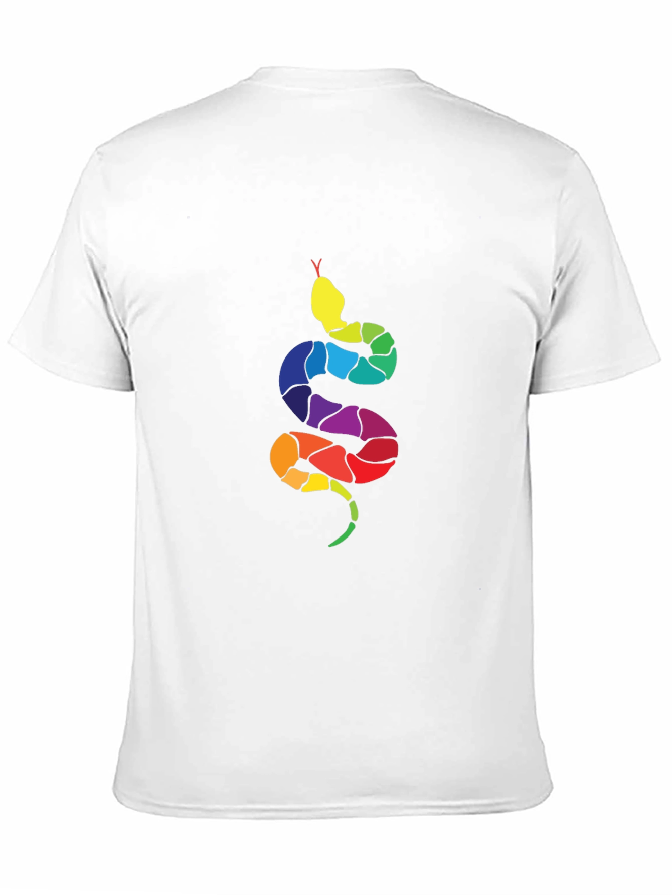 Rainbow Snake Graphic Tee - Mens Black T-Shirt
