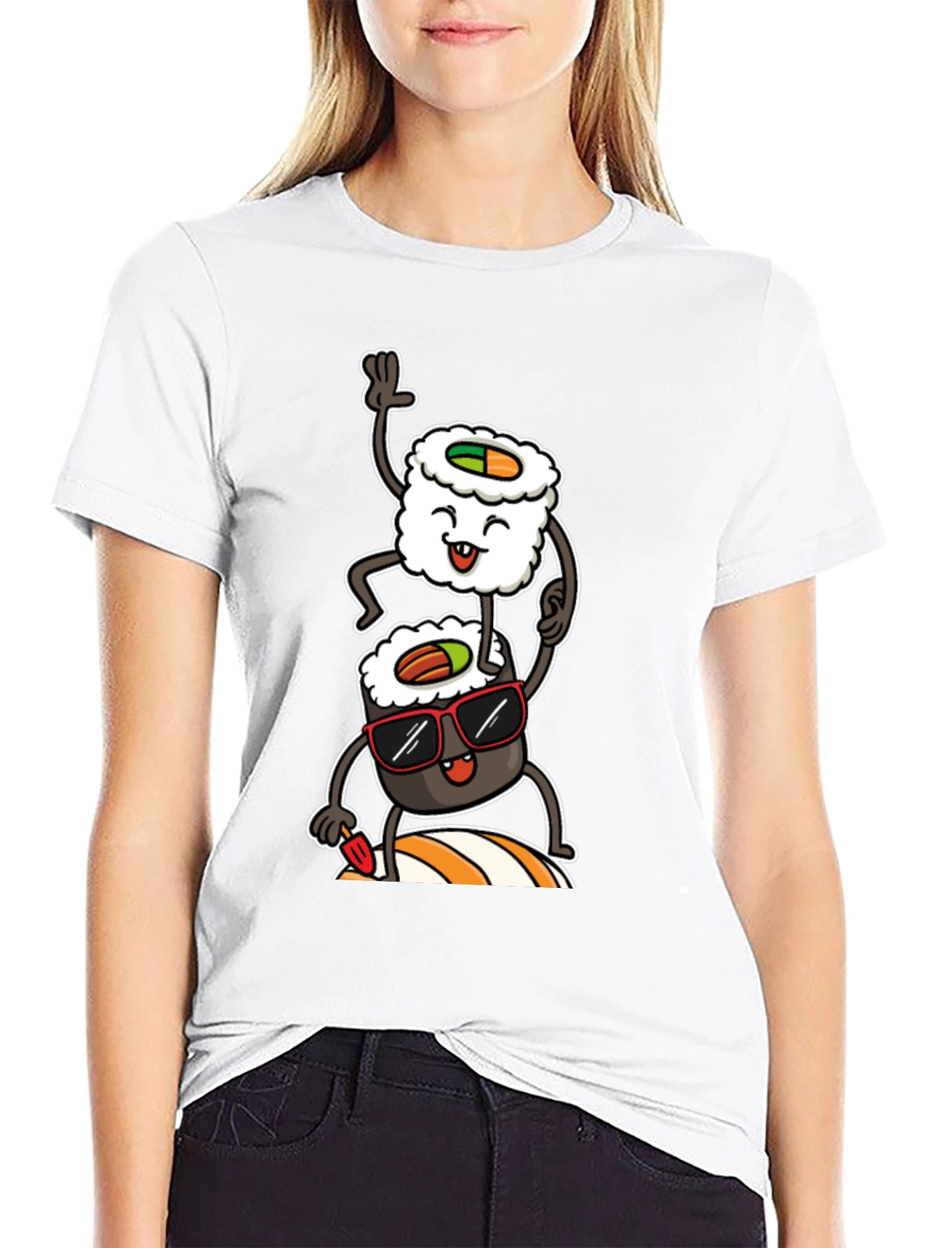 Sushi Stack Graphic Tee - Cool & Casual