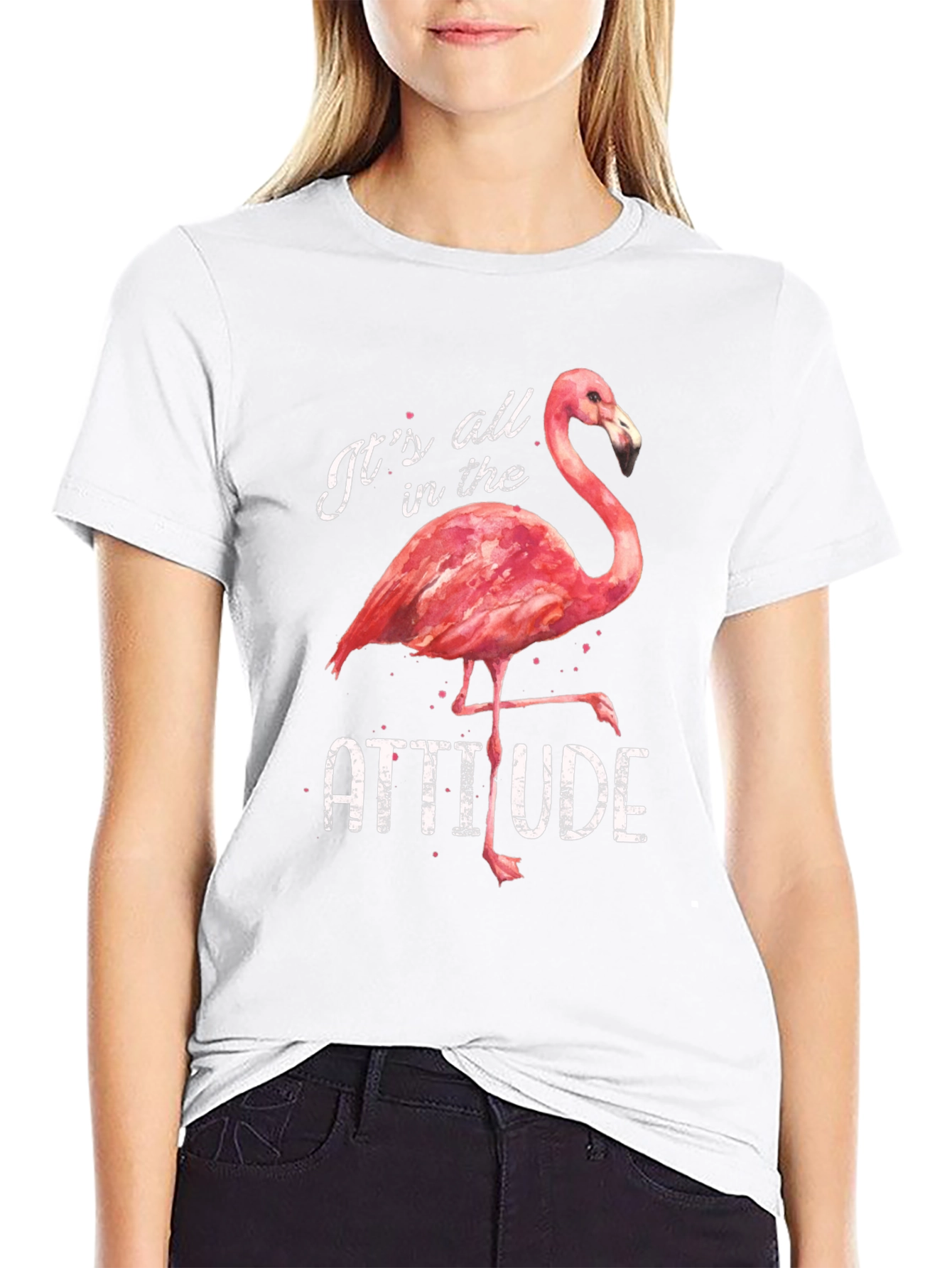 Flamingo Attitude Graphic Tee