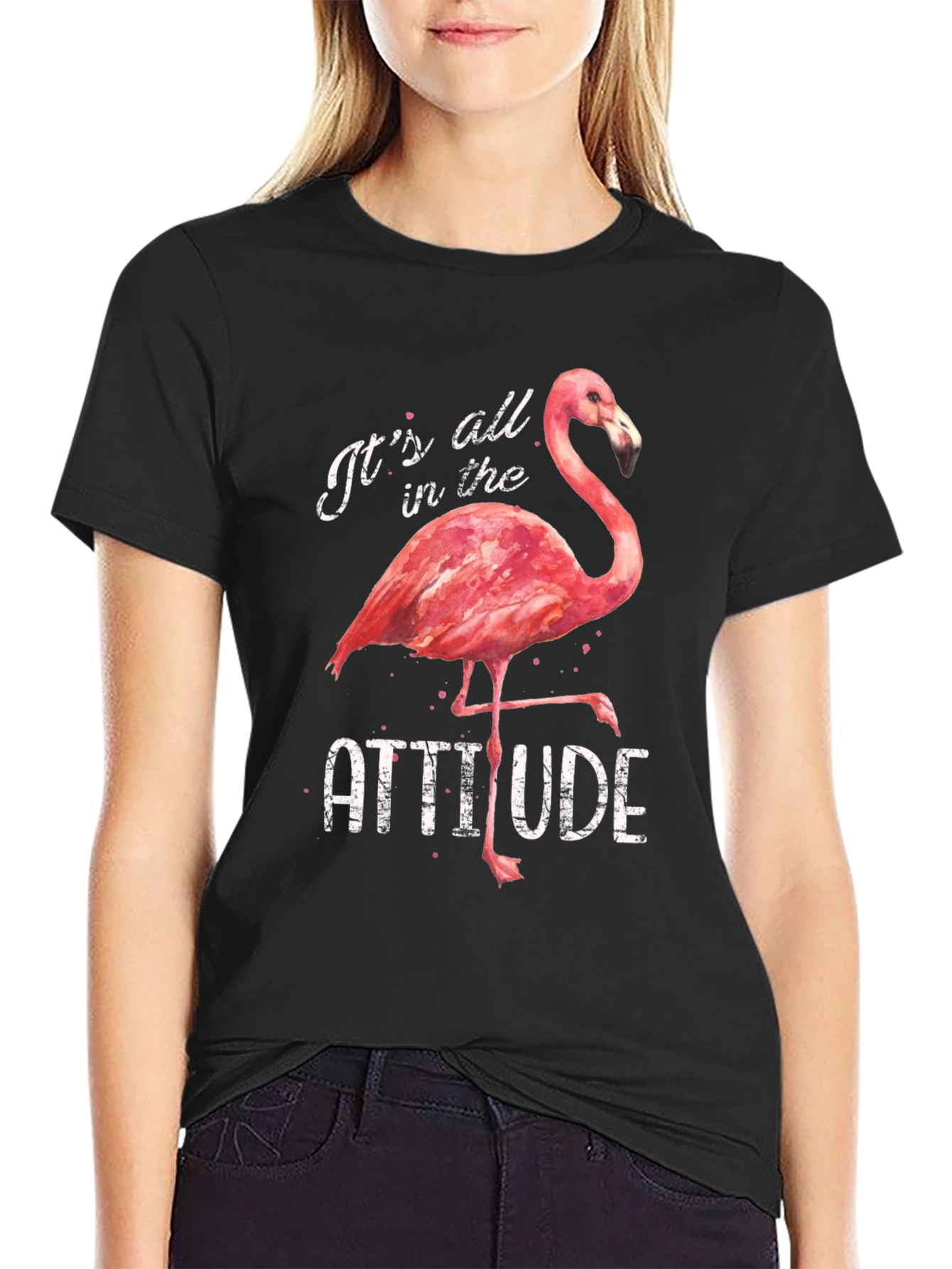 Flamingo Attitude Graphic Tee