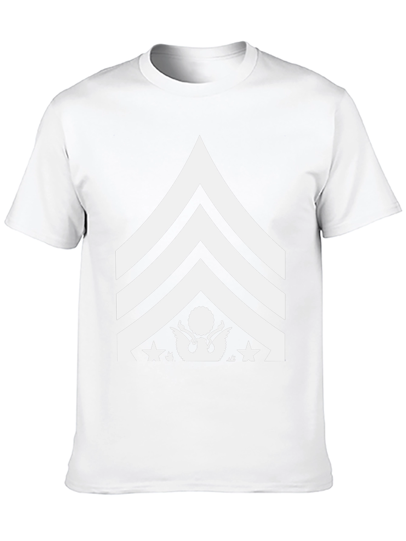 Military Rank Graphic Tee - Black
