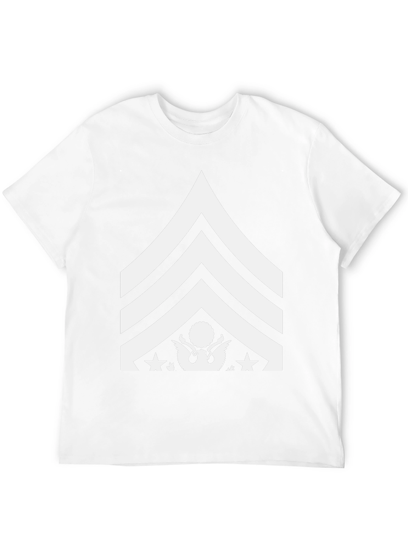 Military Rank Graphic Tee - Black