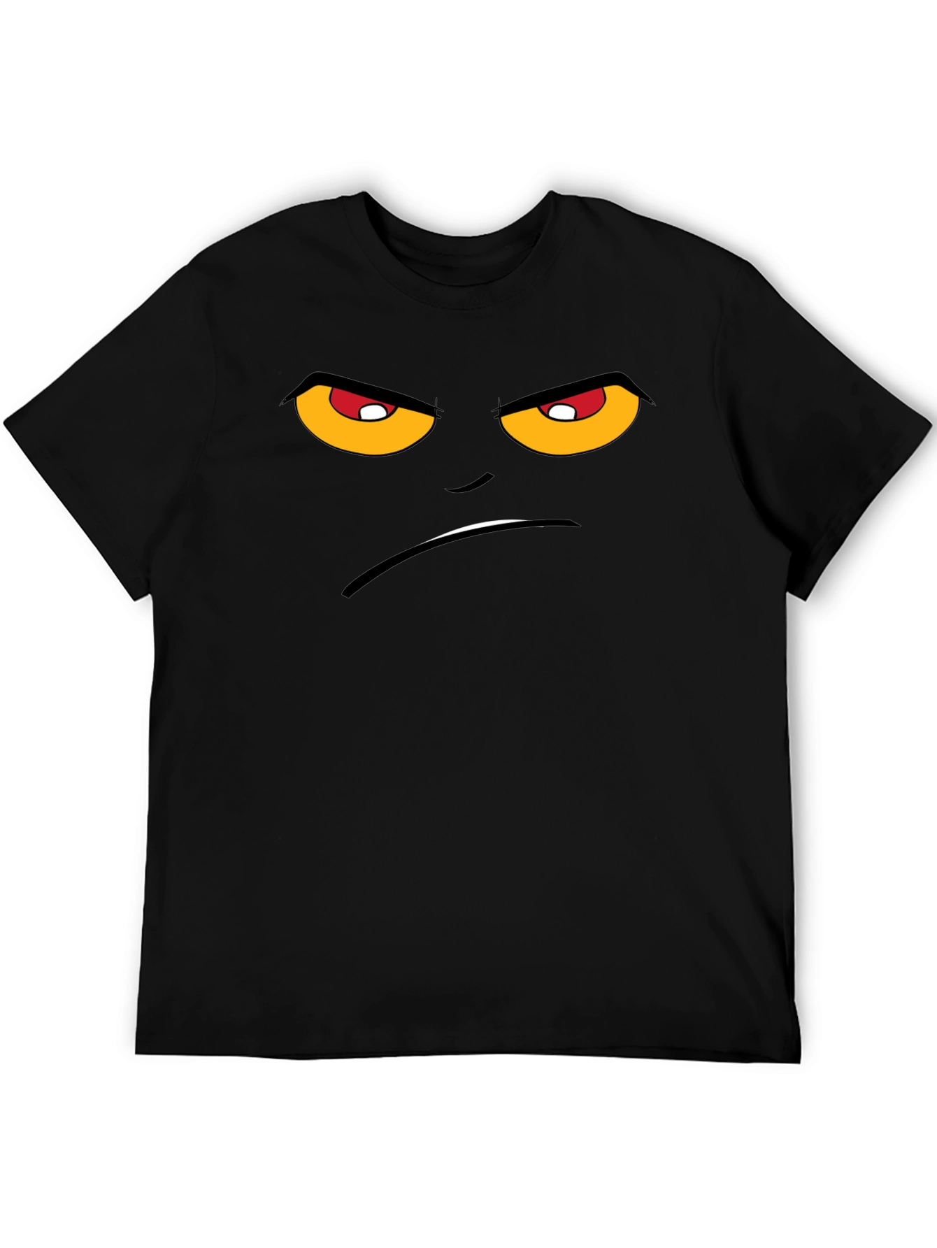 Grumpy Face Graphic T-Shirt