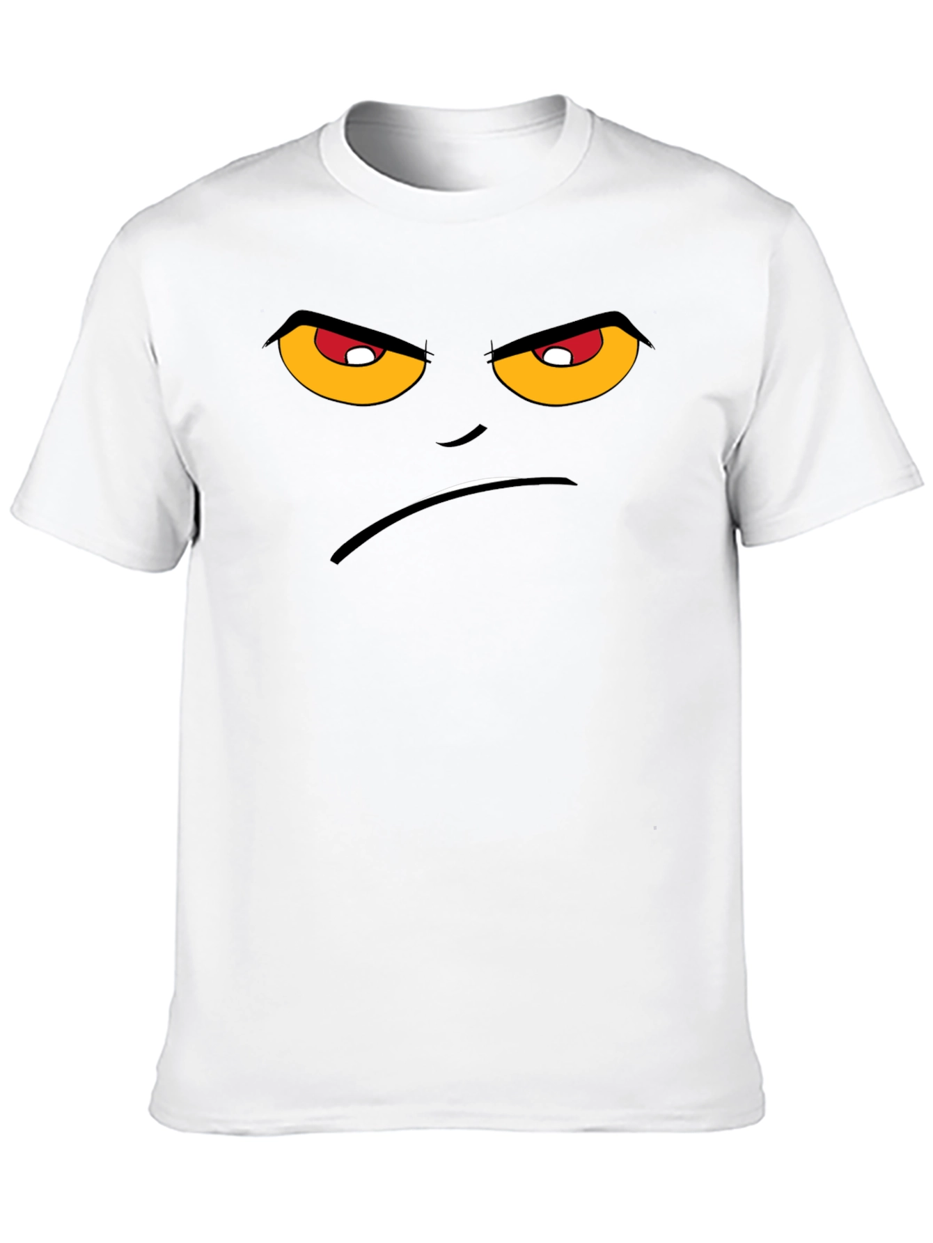 Grumpy Face Graphic T-Shirt