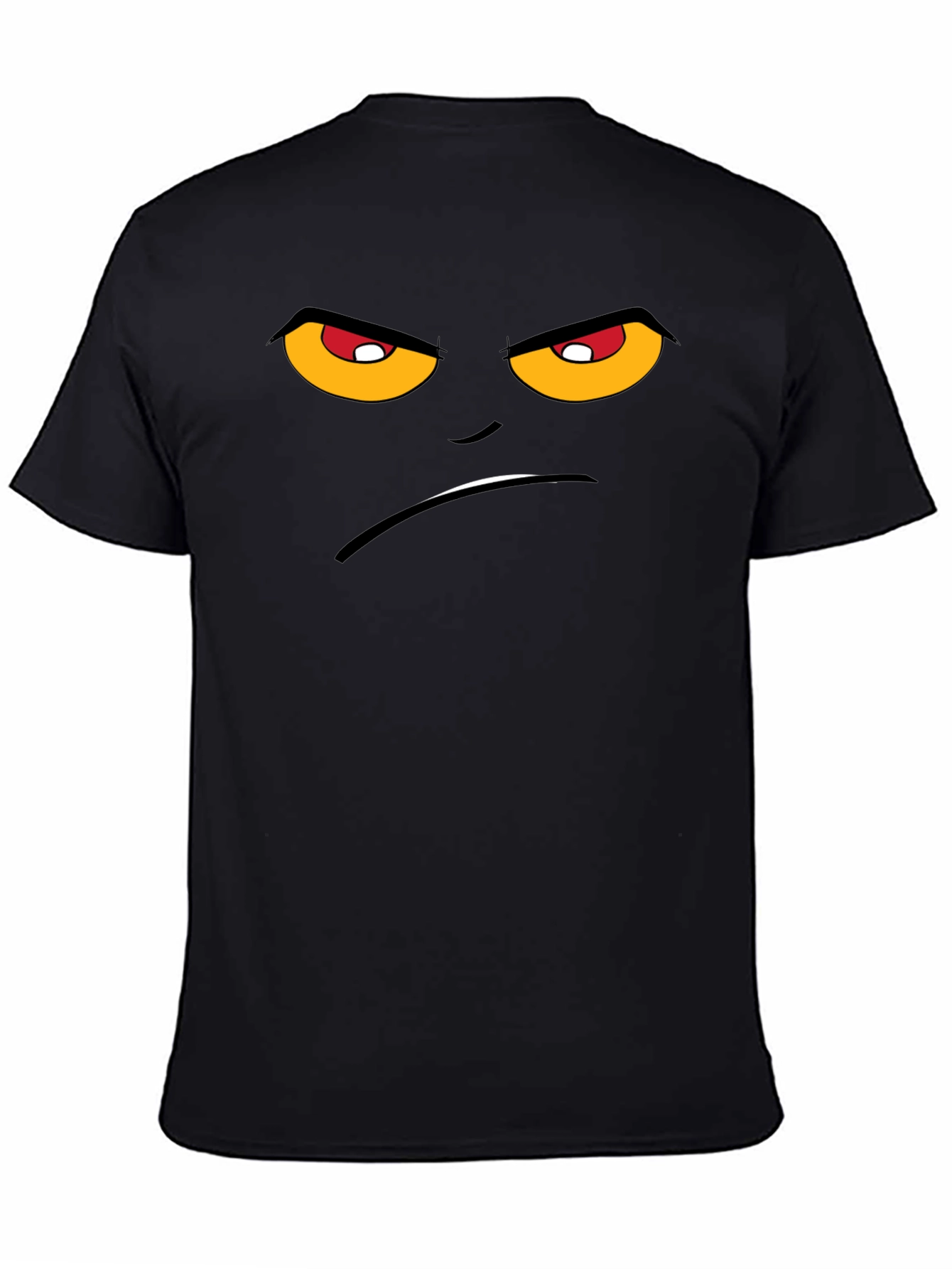 Grumpy Face Graphic T-Shirt