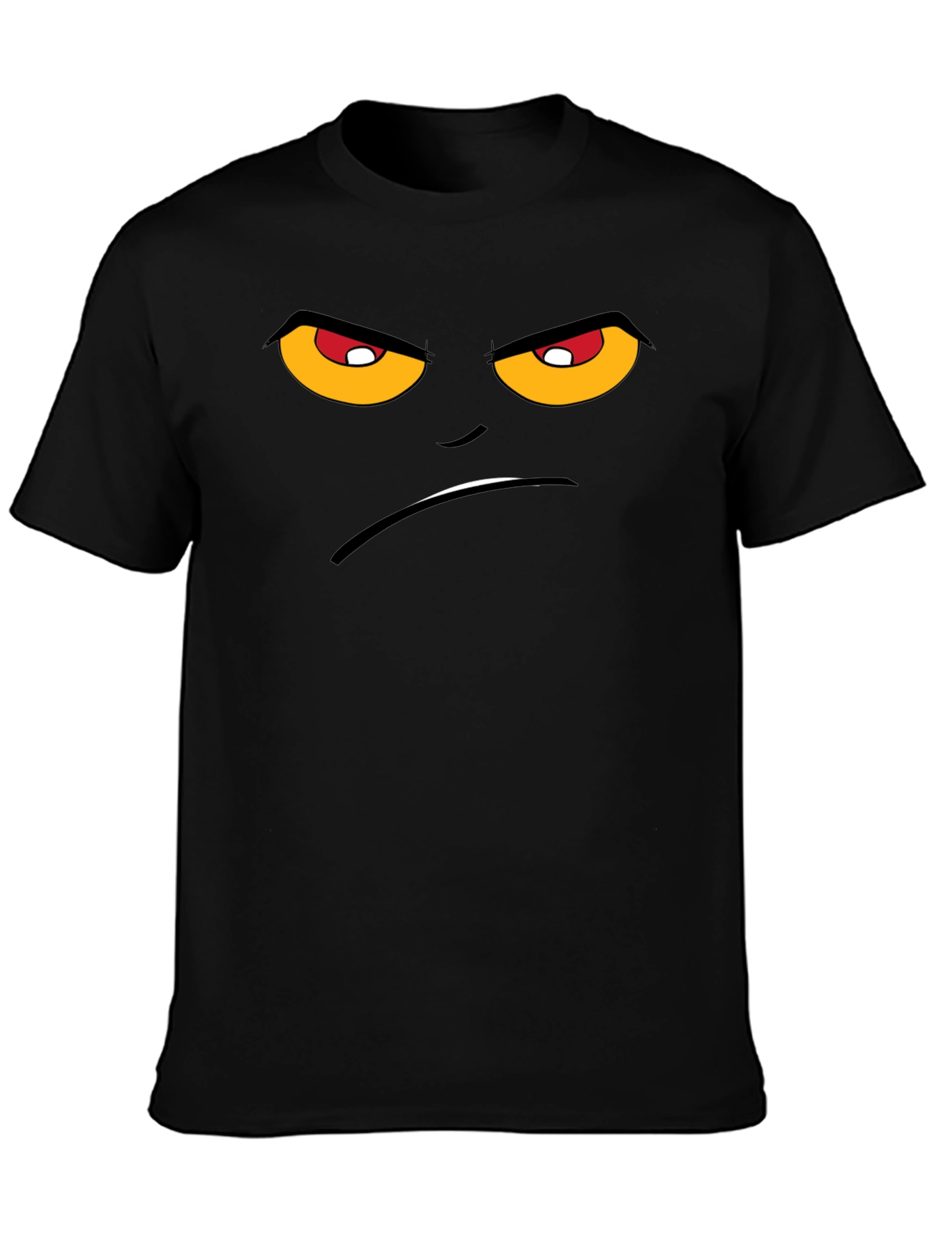 Grumpy Face Graphic T-Shirt