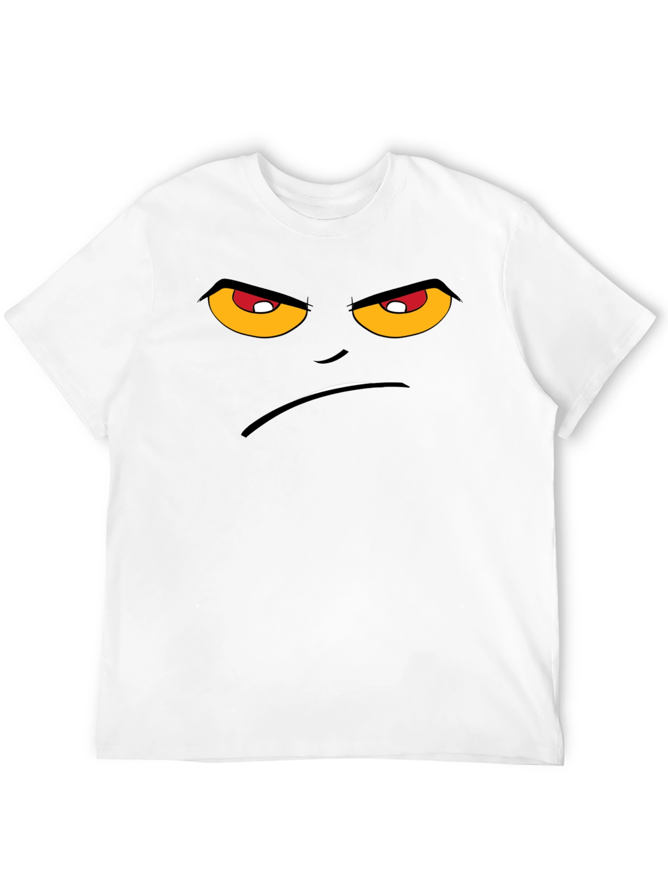 Grumpy Face Graphic T-Shirt